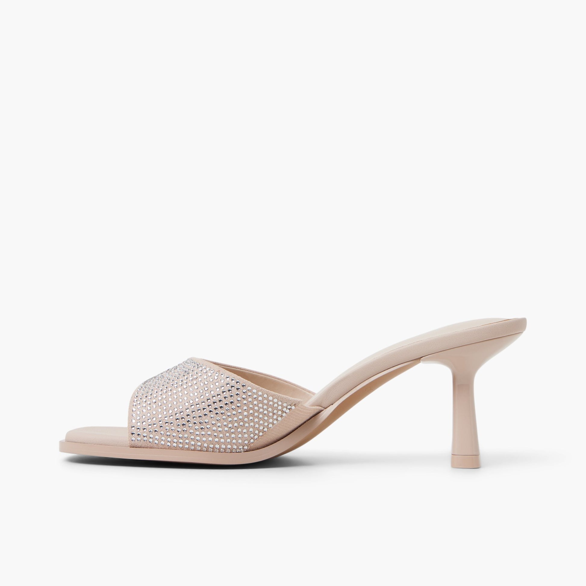 Side view of Bone Cassiee Mule Sandals