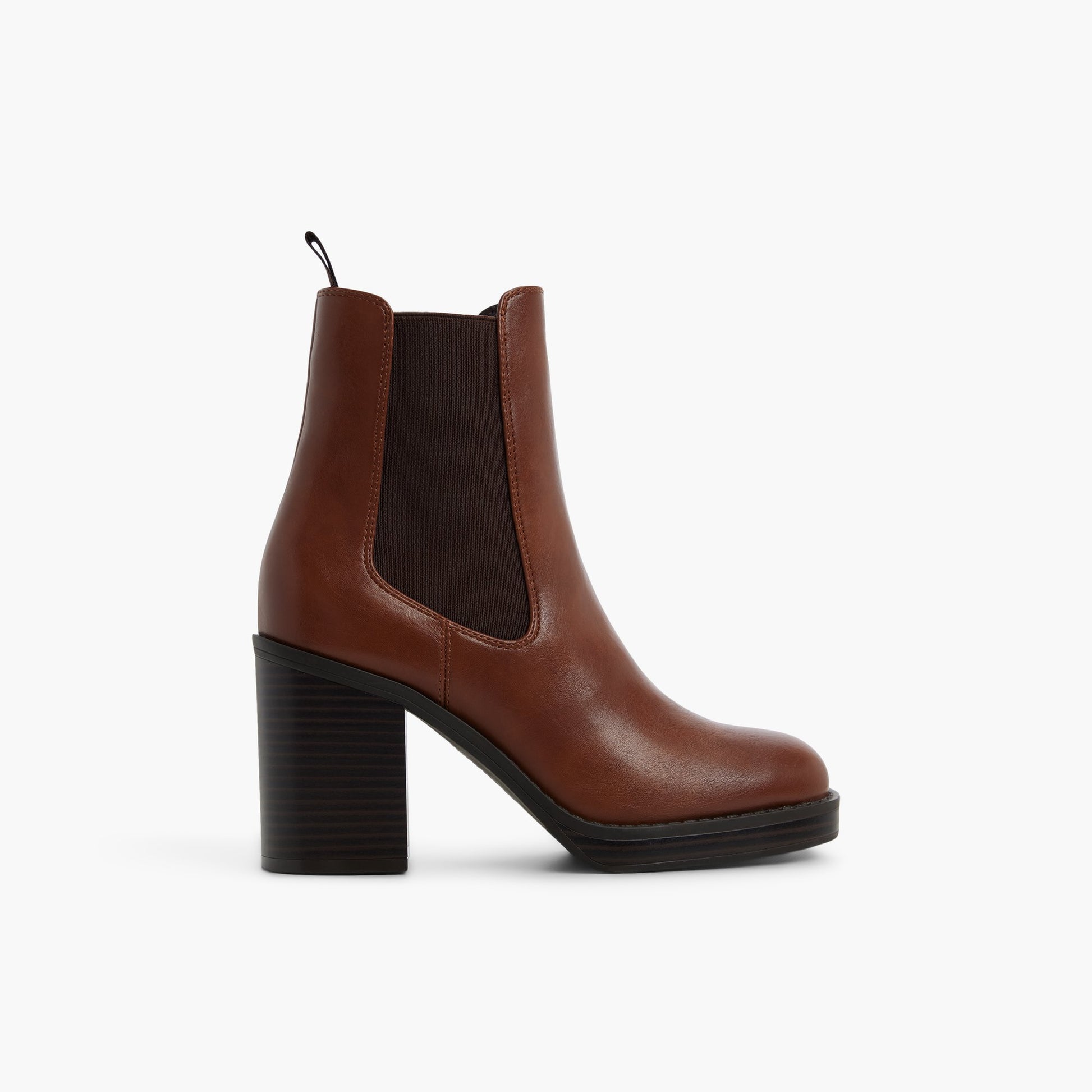 Main View of Cognac Elarah Chelsea Ankle Boots for Womens