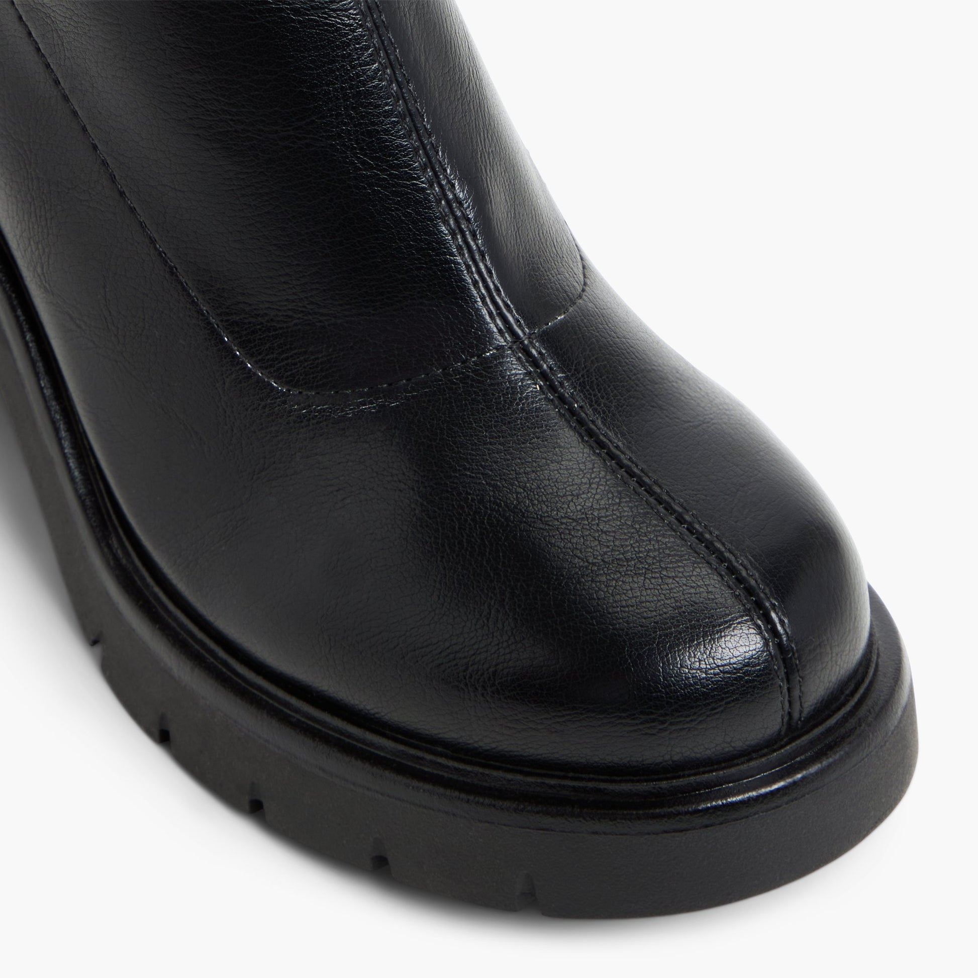 Close-up of the Black Maelie Ankle Boots