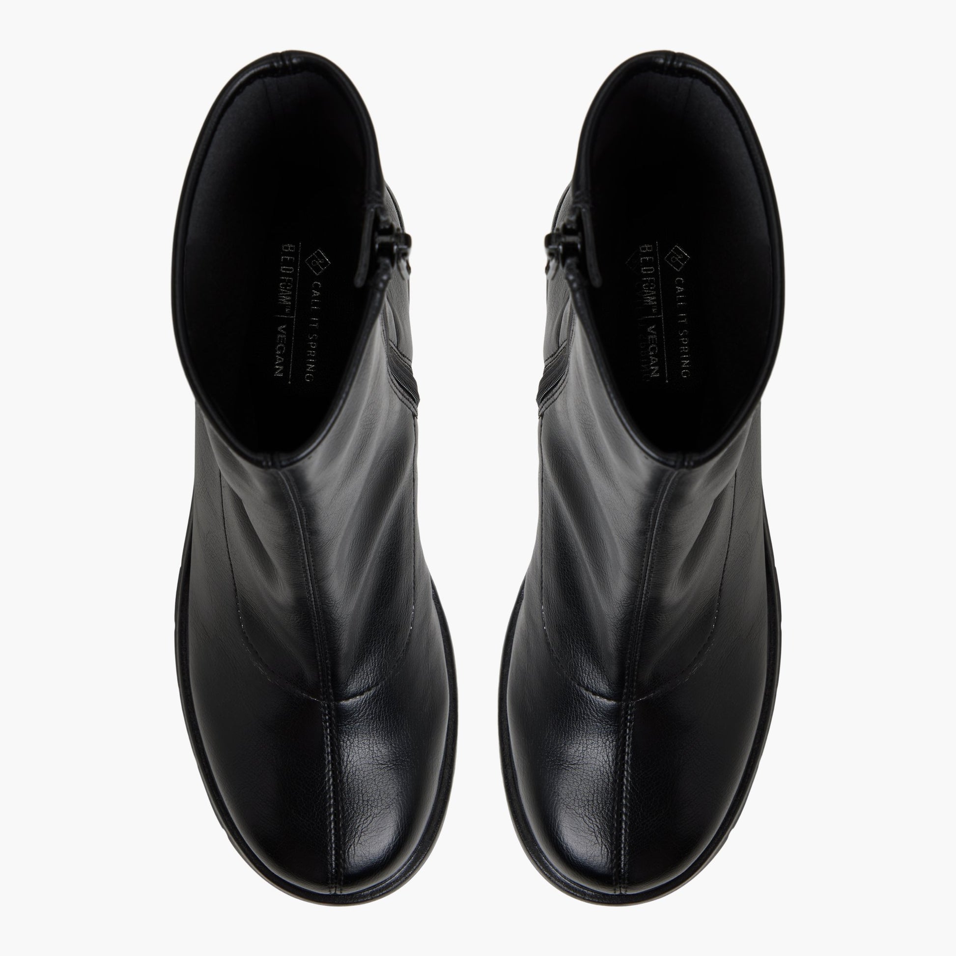 Top-down view of the Black Maelie Ankle Boots