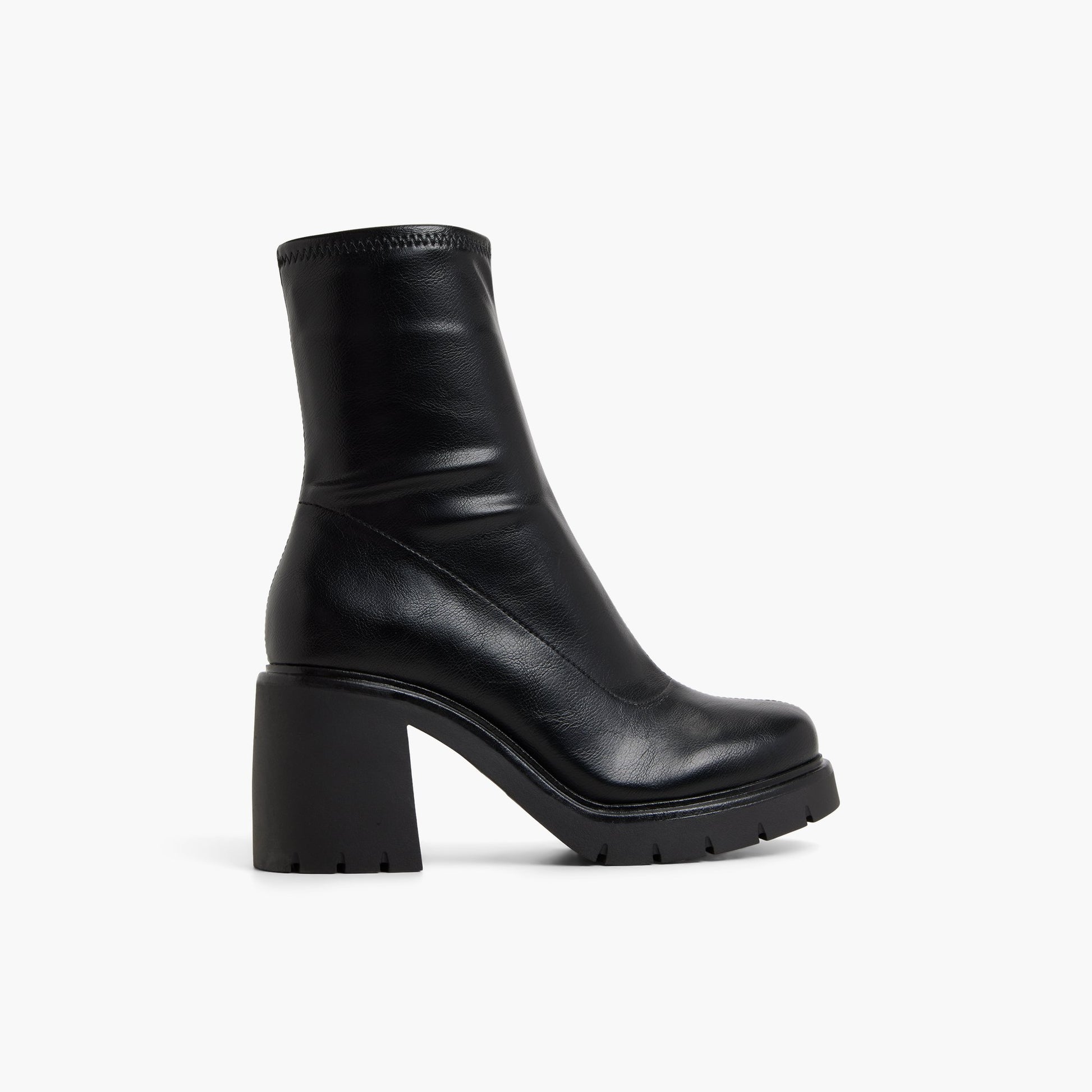 Main View of Black Maelie Ankle Boots for Womens