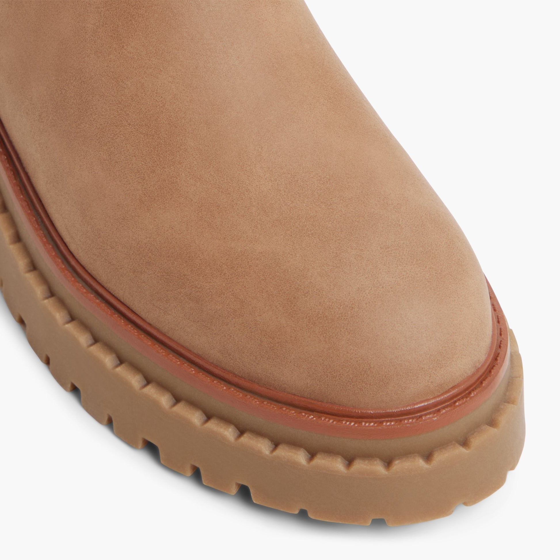 Close-up of the Medium Beige Zayra Chelsea Boots