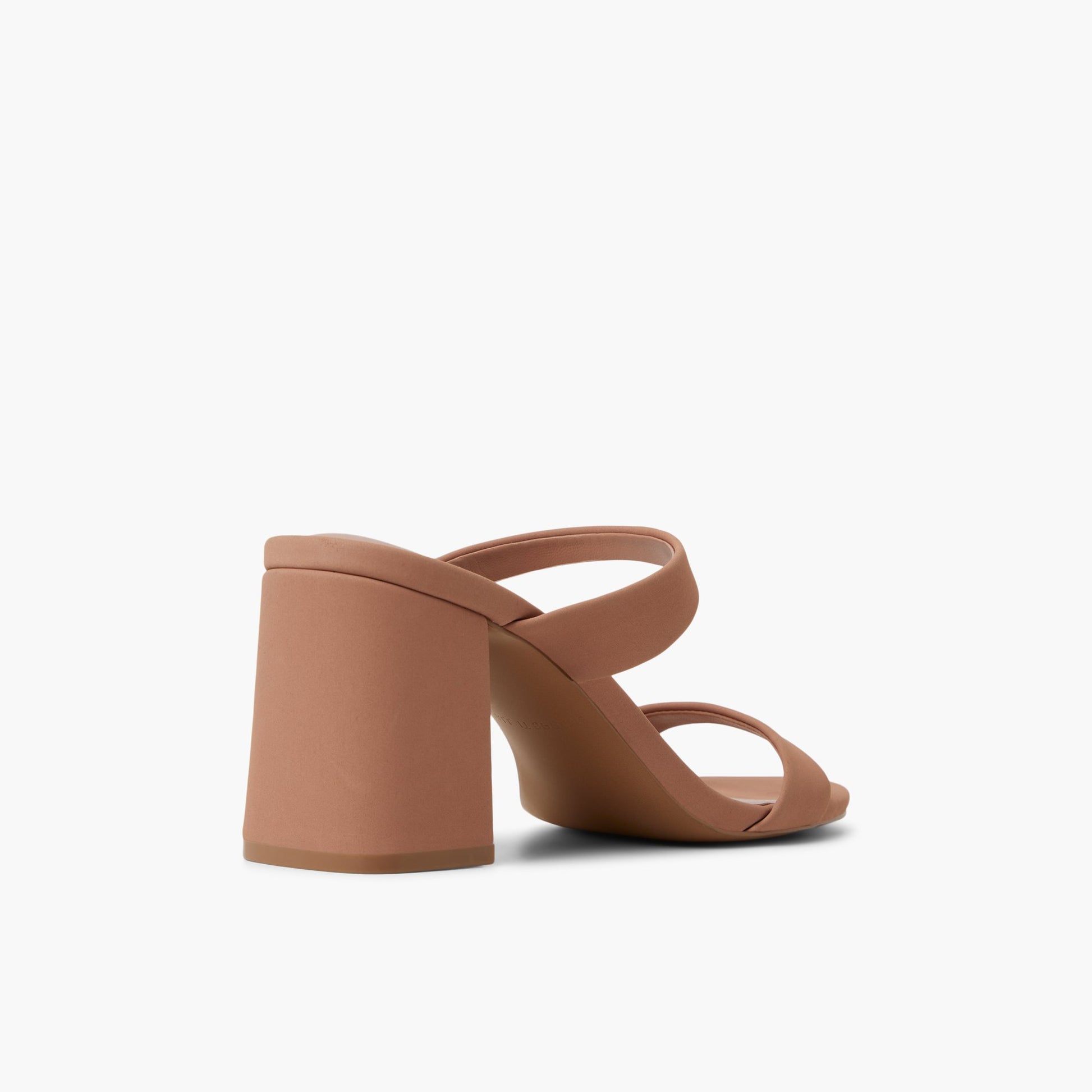 Three-quarter angle of Medium beige Shaiaa Mule Sandals's back side