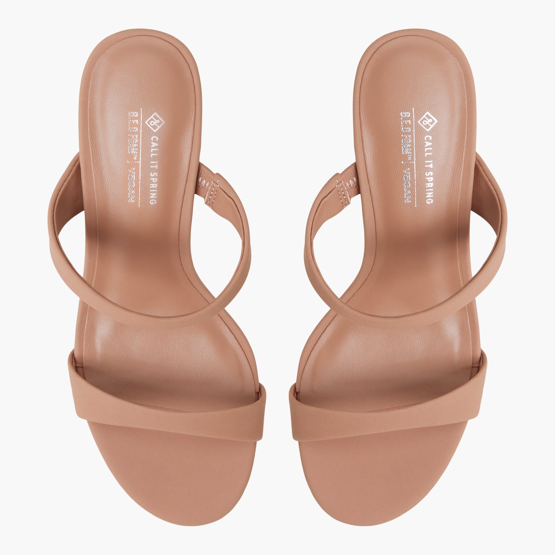 Top-down view of the Medium beige Shaiaa Mule Sandals