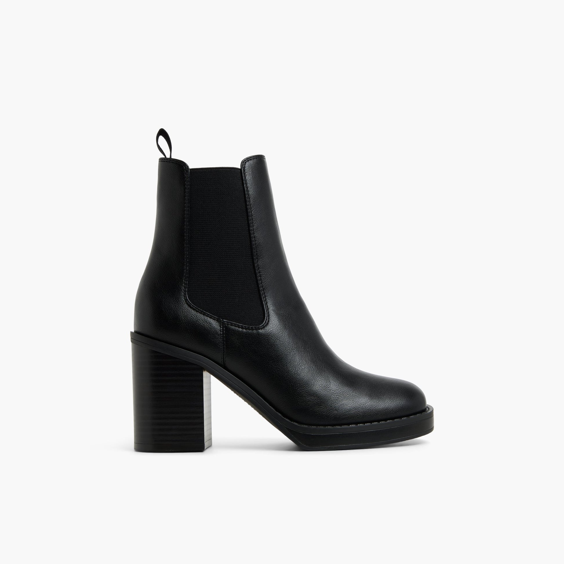 Main View of Black Elarah Chelsea Ankle Boots for Womens