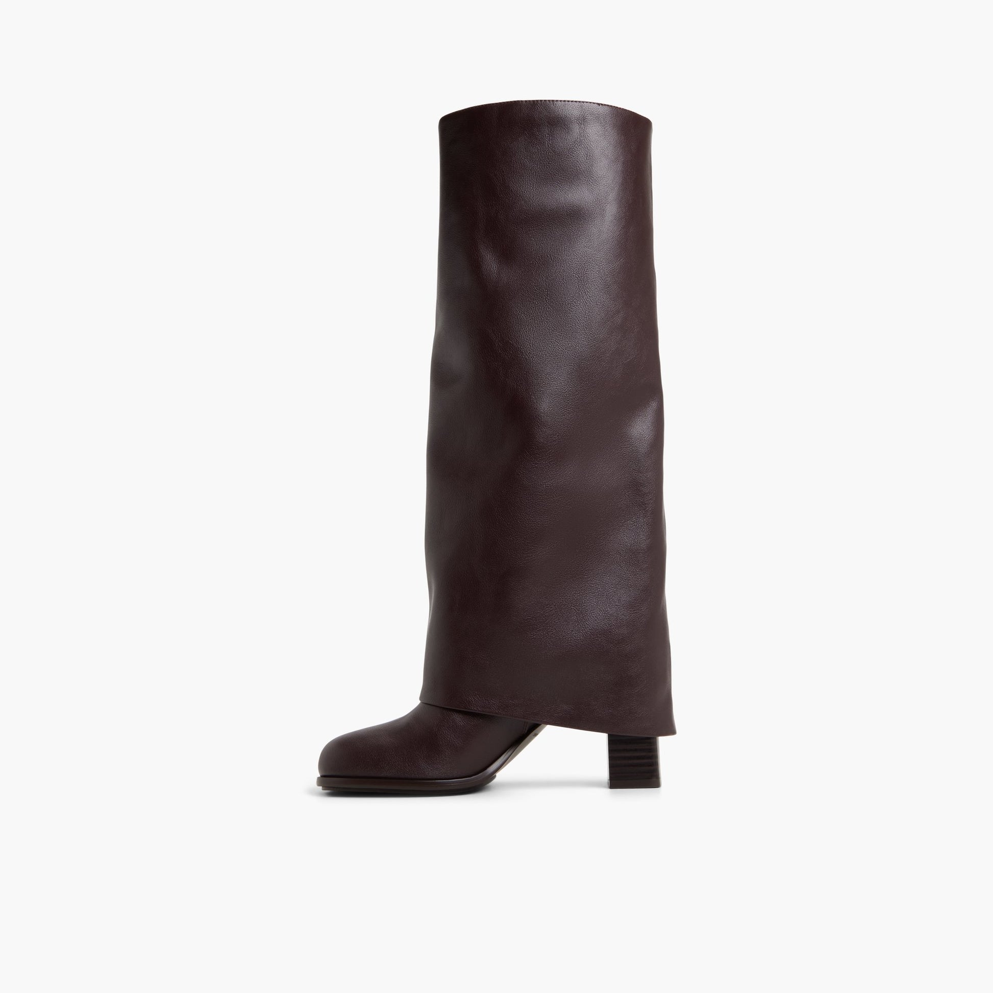 Side view of Bordo Jenelle Fold-Over Boots