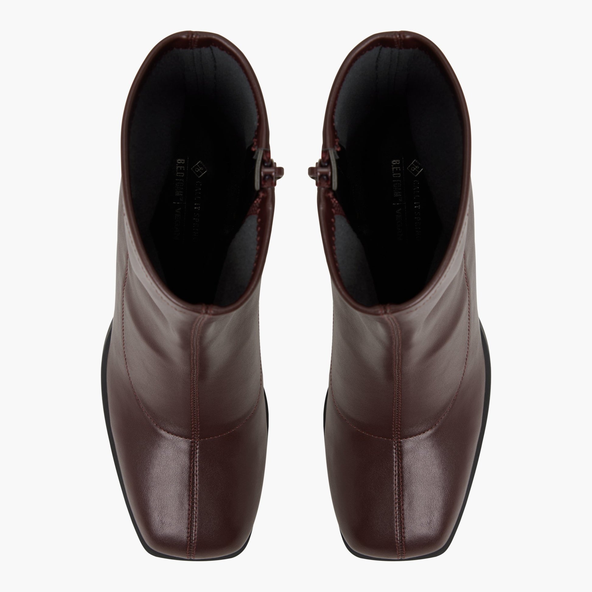 Top-down view of the Bordo Aubriella Ankle Boots