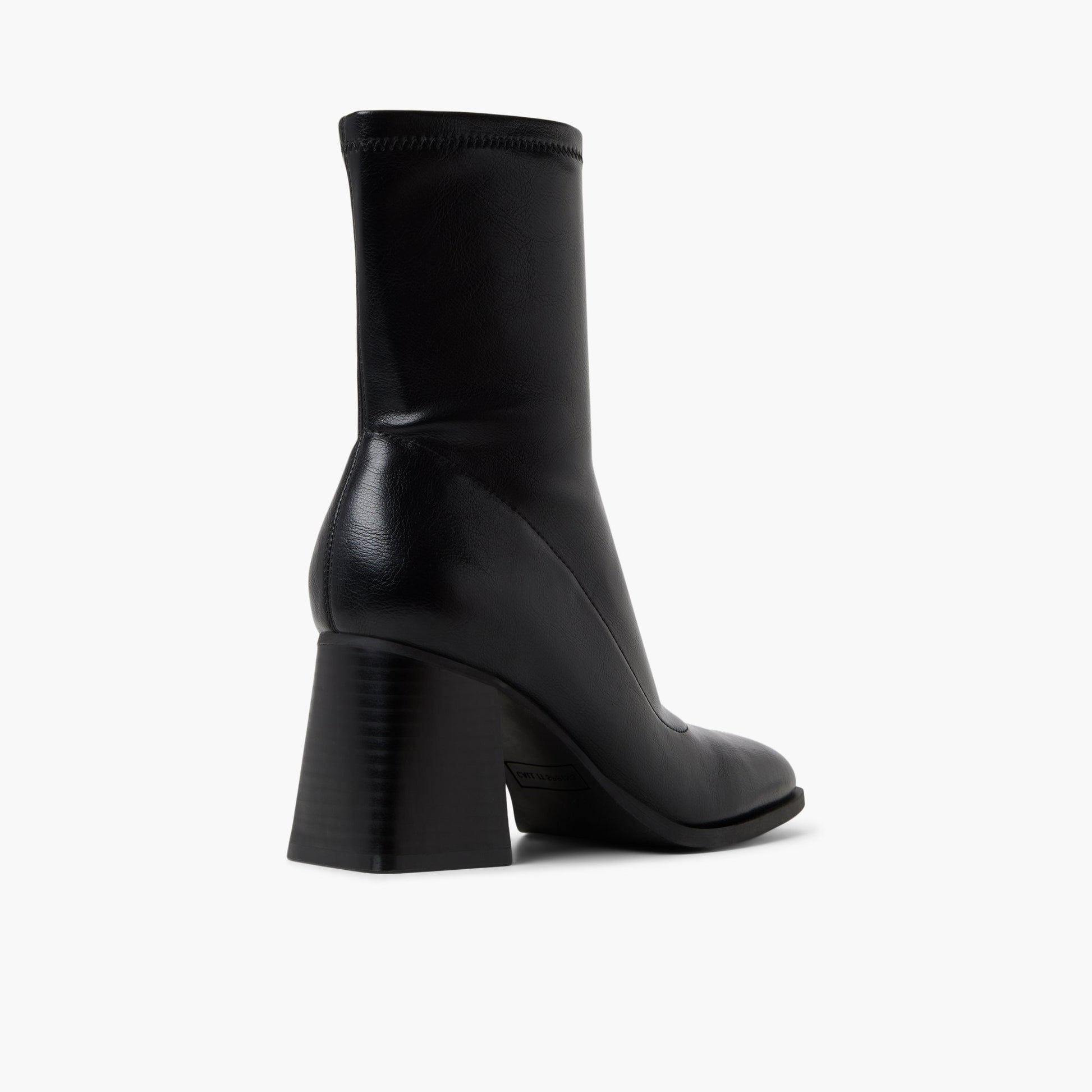 Three-quarter angle of Black Aubriella Ankle Boots's back side