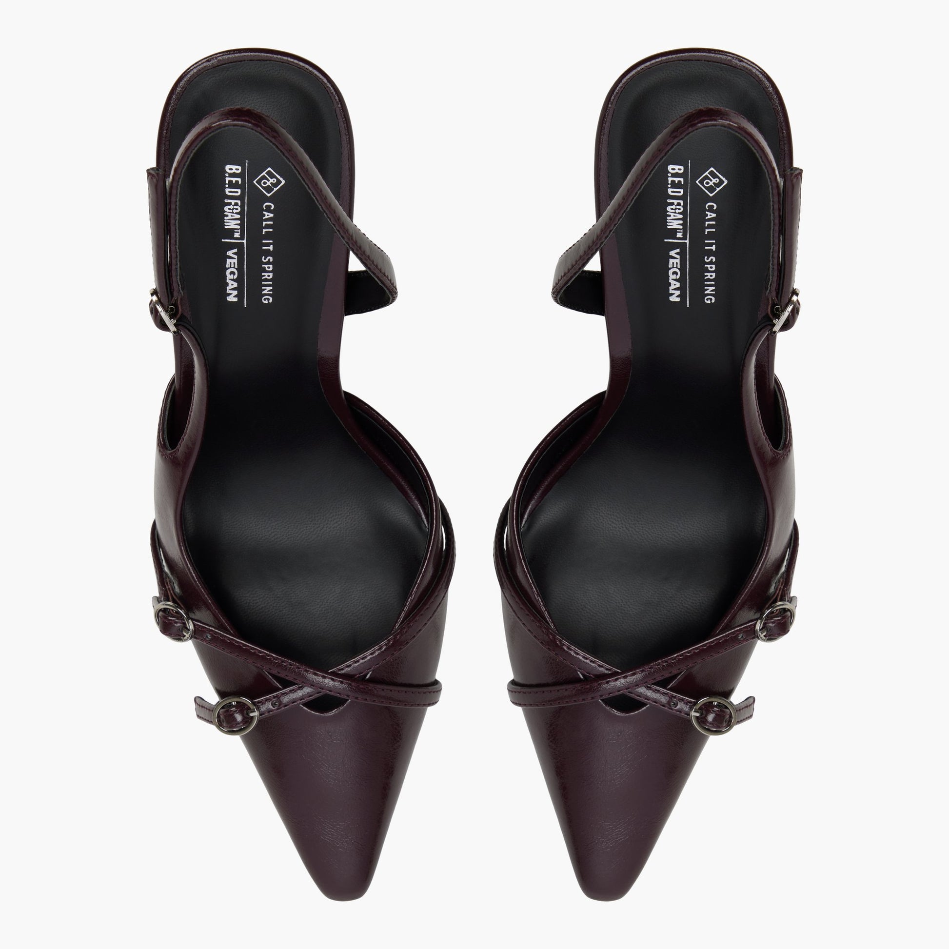 Top-down view of the Bordo Niaa Slingback Pumps