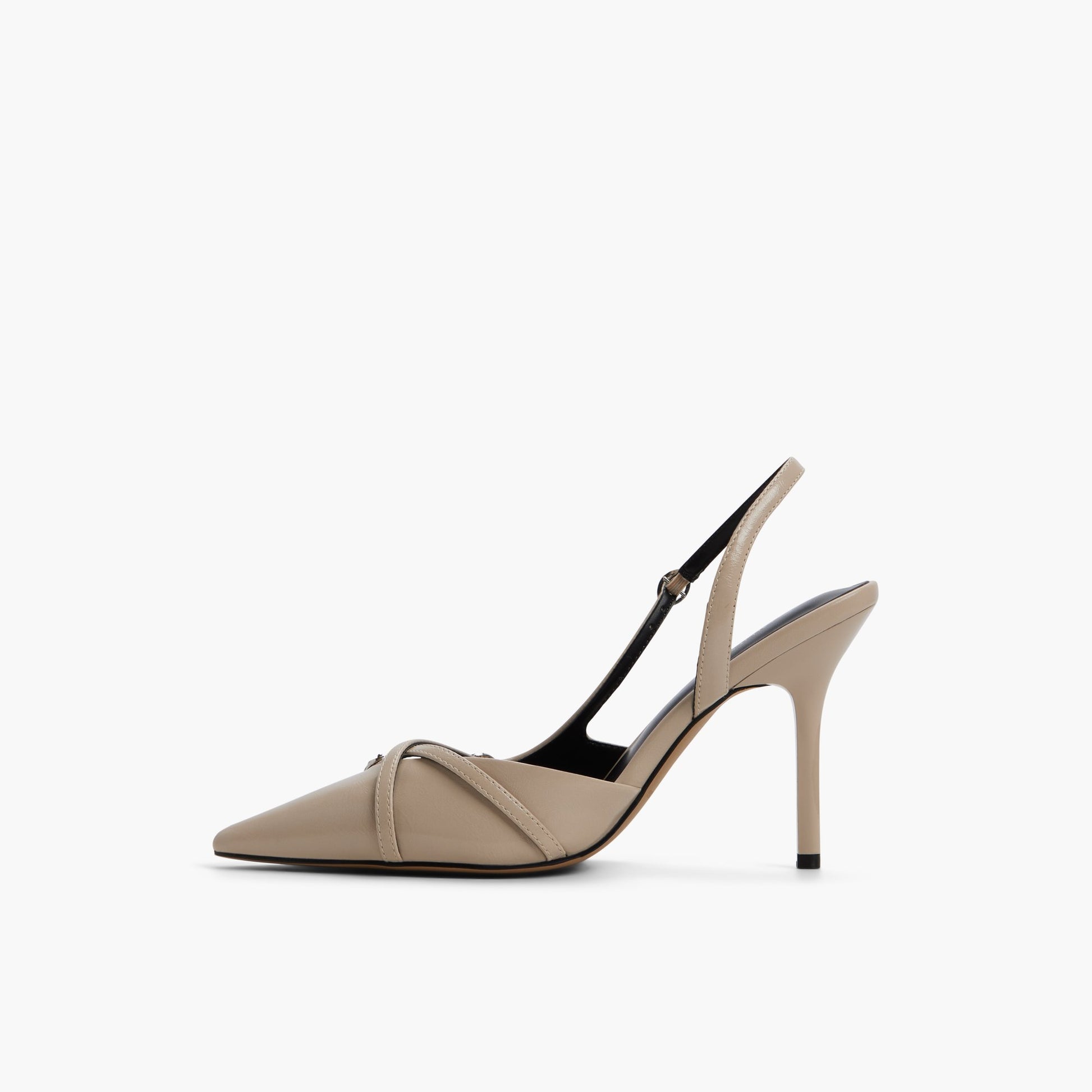 Side view of Bone Niaa Slingback Pumps