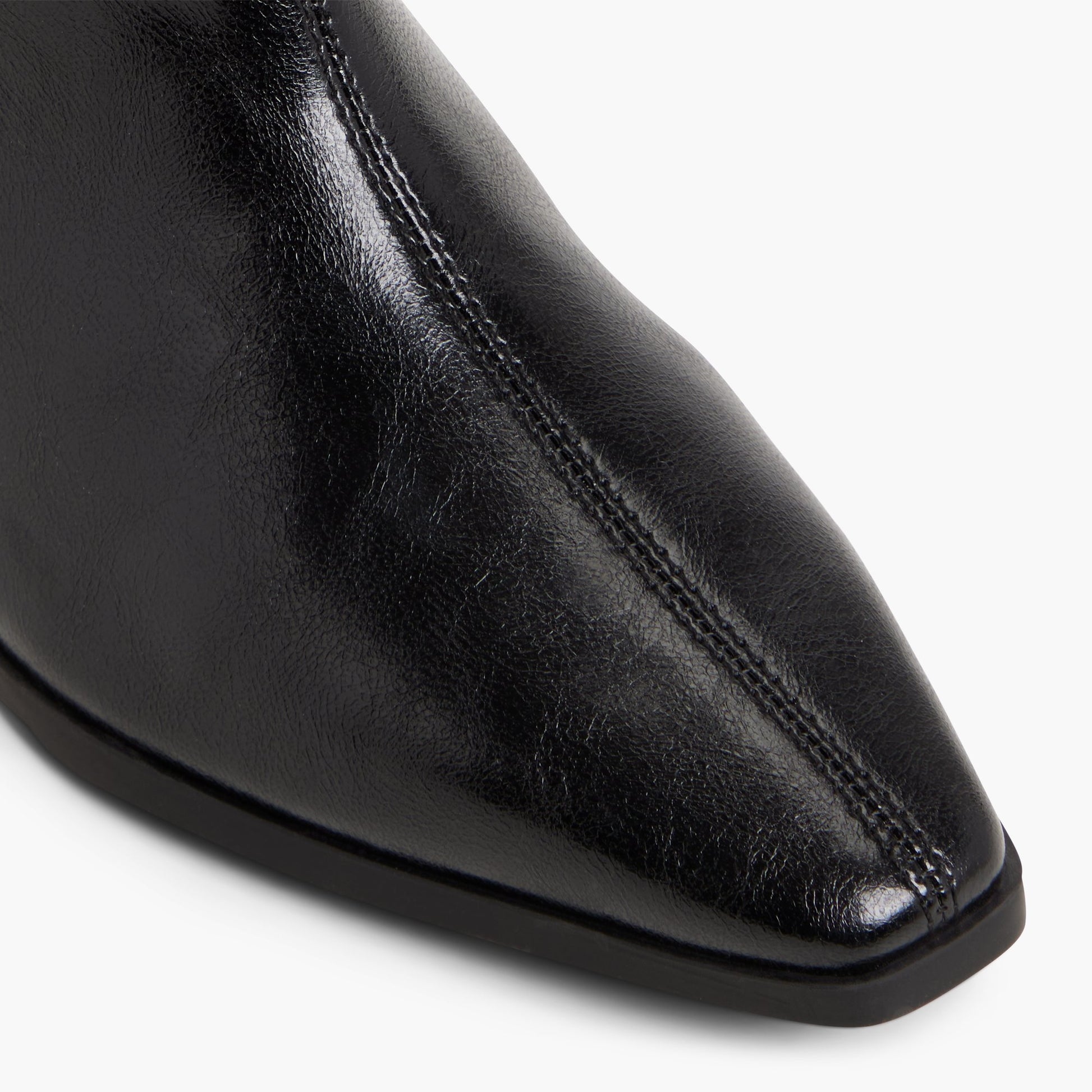 Close-up of the Black Kamrynn Knee-High Boots
