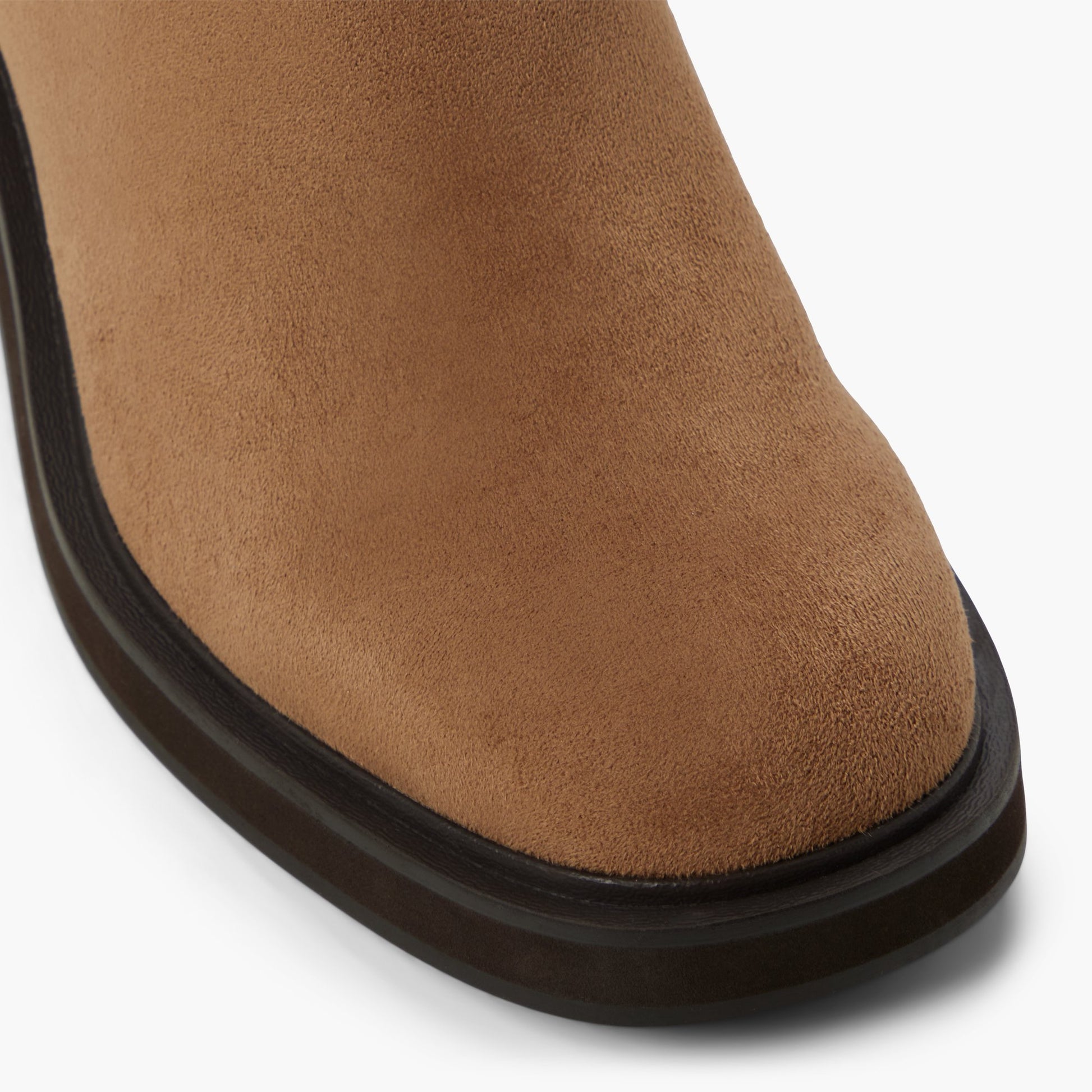 Close-up of the Taupe Journie Riding Boots