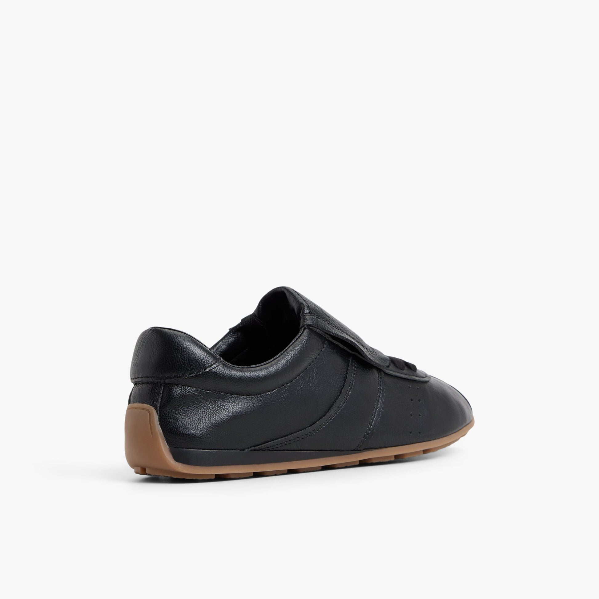 Three-quarter angle of Black Forward Low-Top Sneakers's back side