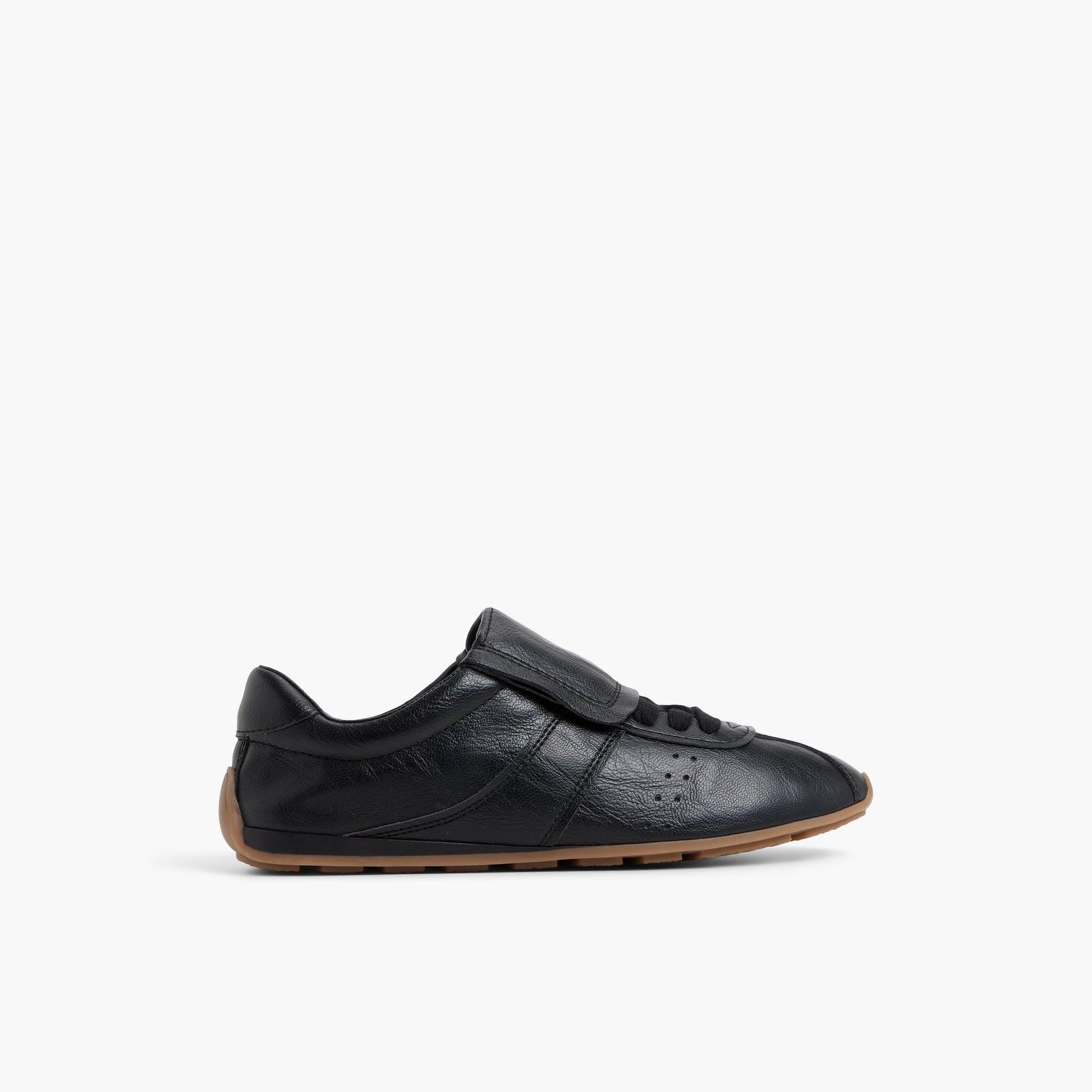 Main View of Black Forward Low-Top Sneakers for Womens
