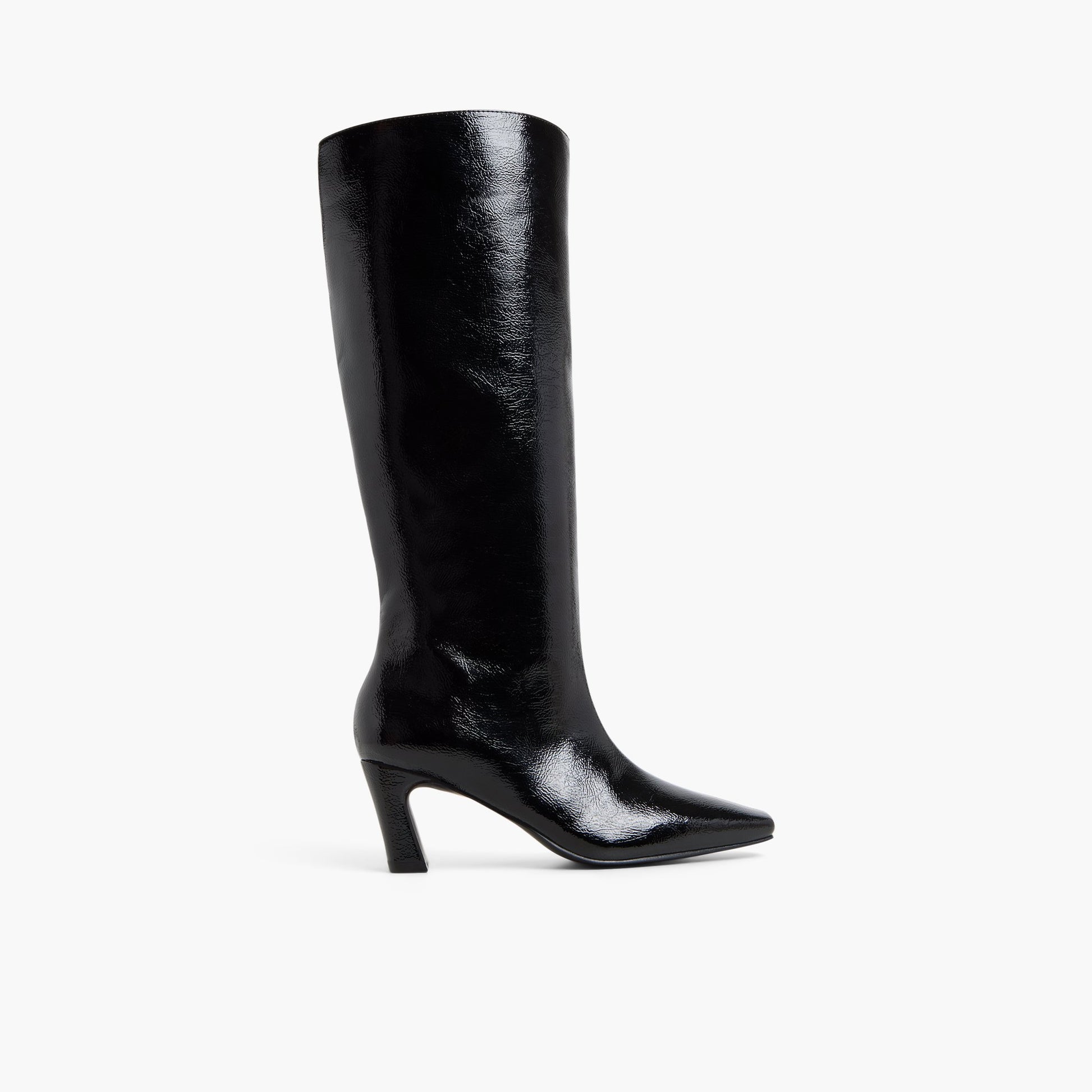 Test FR:Main View of Noir Ouvert Izadoraa Bottes mi-mollet for Femmes