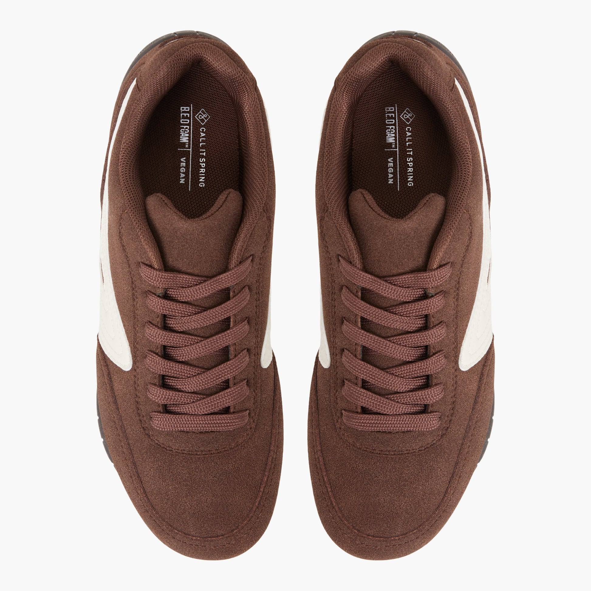 Top-down view of the Brown Pantheraa Low-Top Sneakers