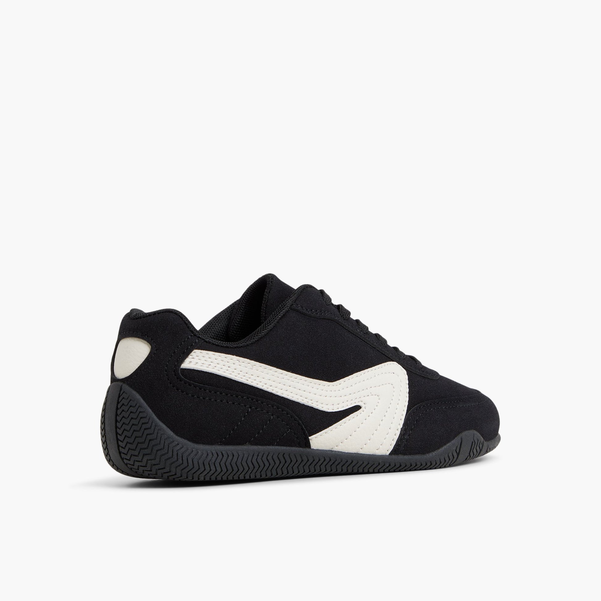 Three-quarter angle of Black Pantheraa Low-Top Sneakers's back side