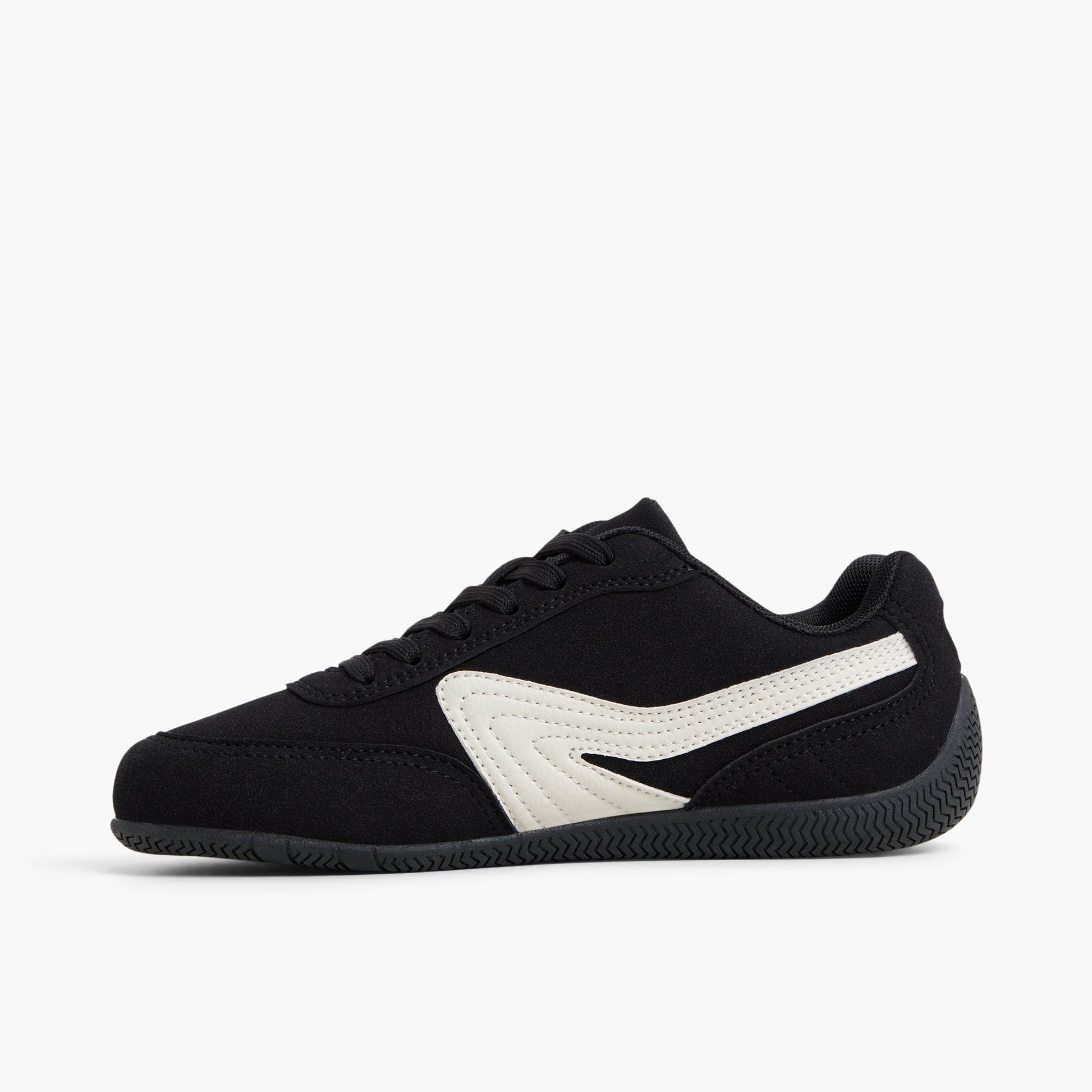 Side view of Black Pantheraa Low-Top Sneakers