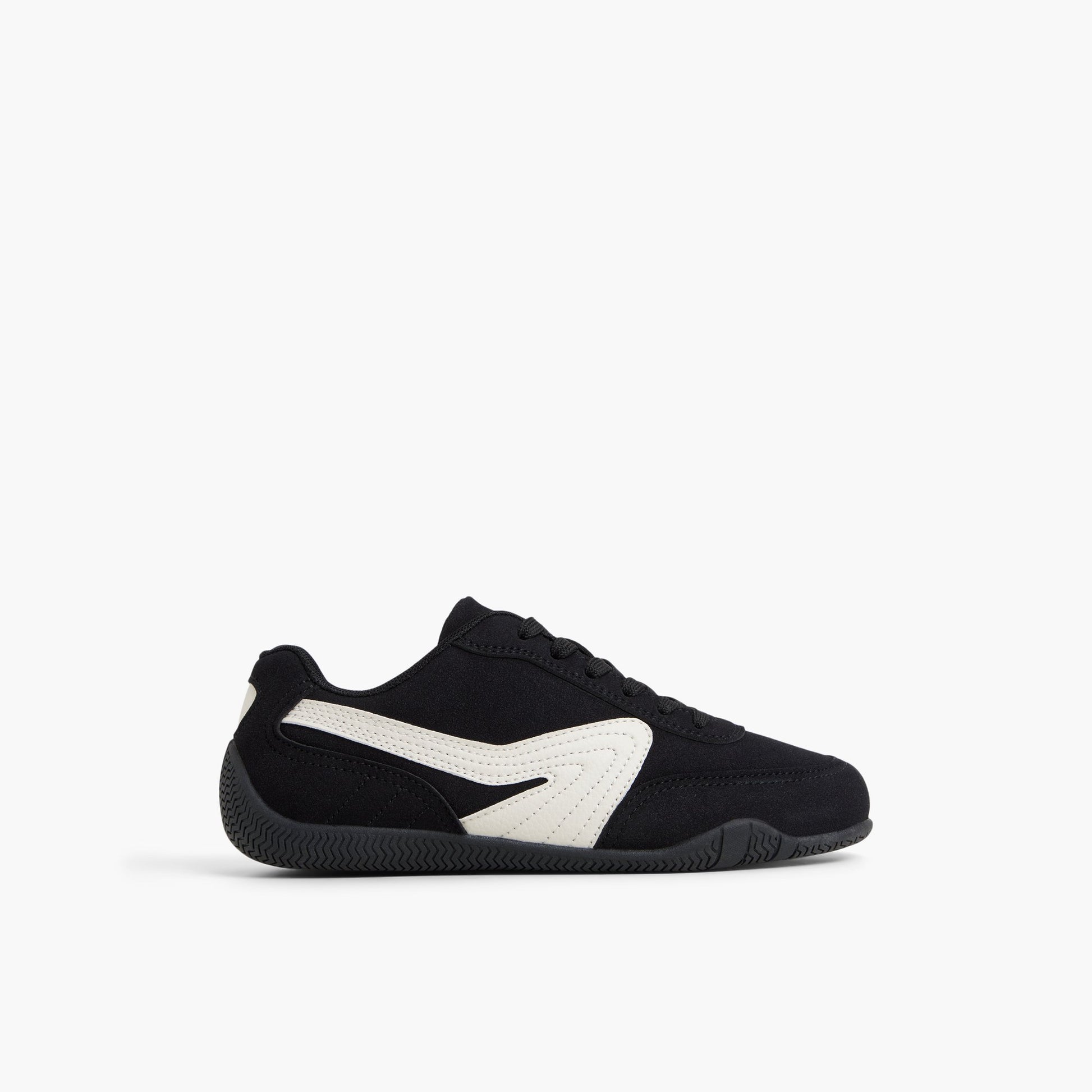 Main View of Black Pantheraa Low-Top Sneakers for Womens