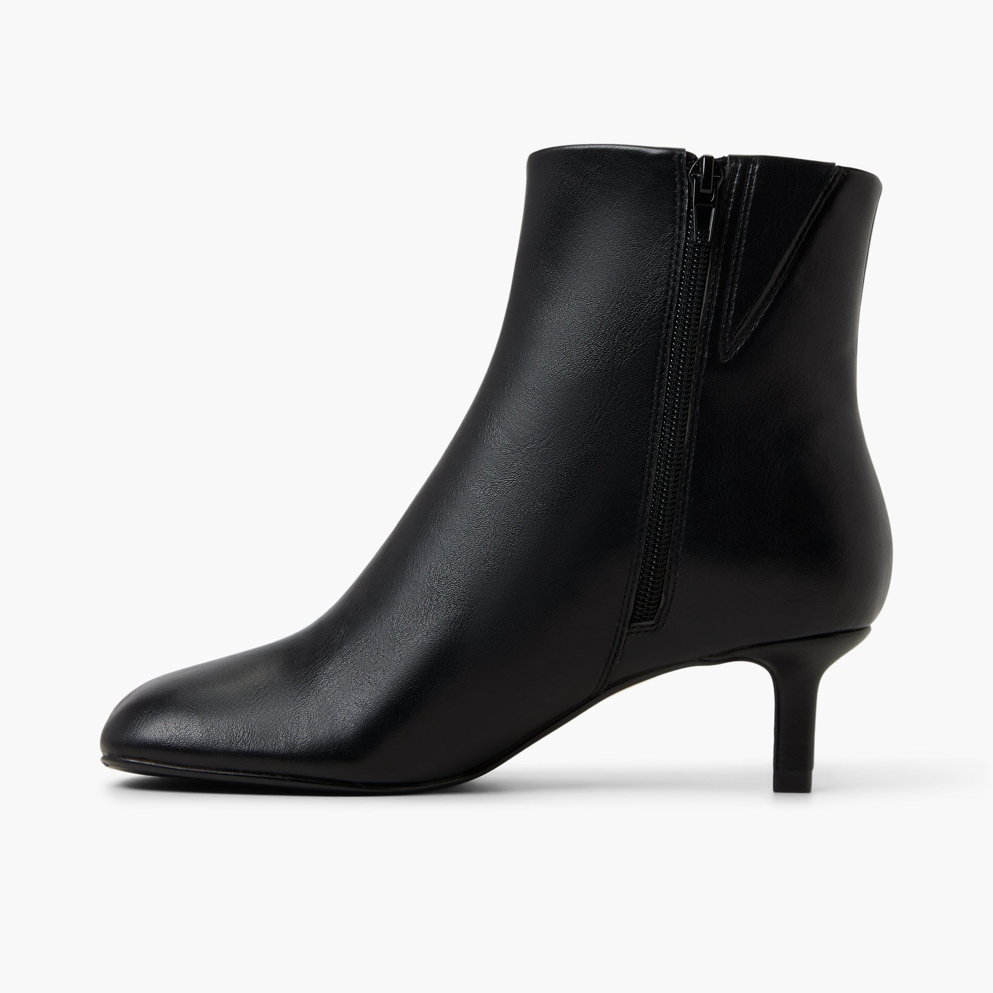 Side view of Black Eveii Ankle Boots