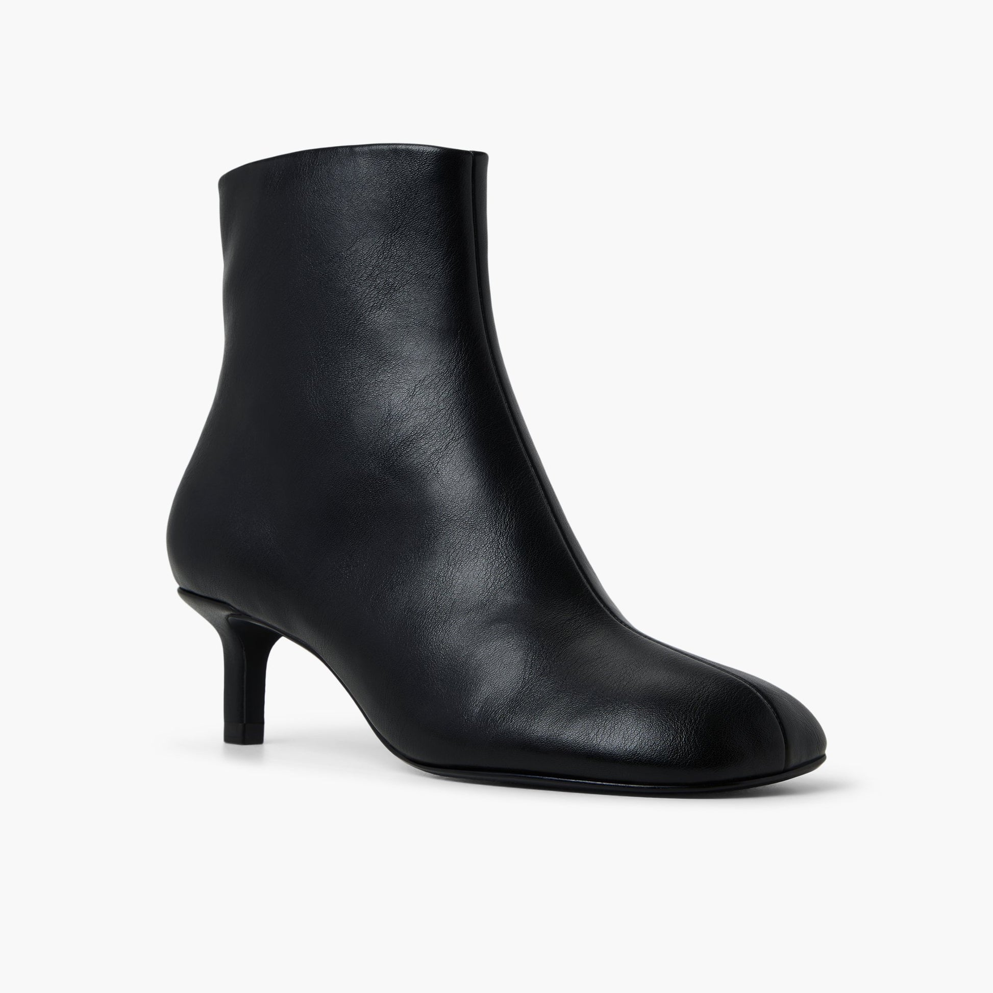 Three-quarter angle of Black Eveii Ankle Boots's front side