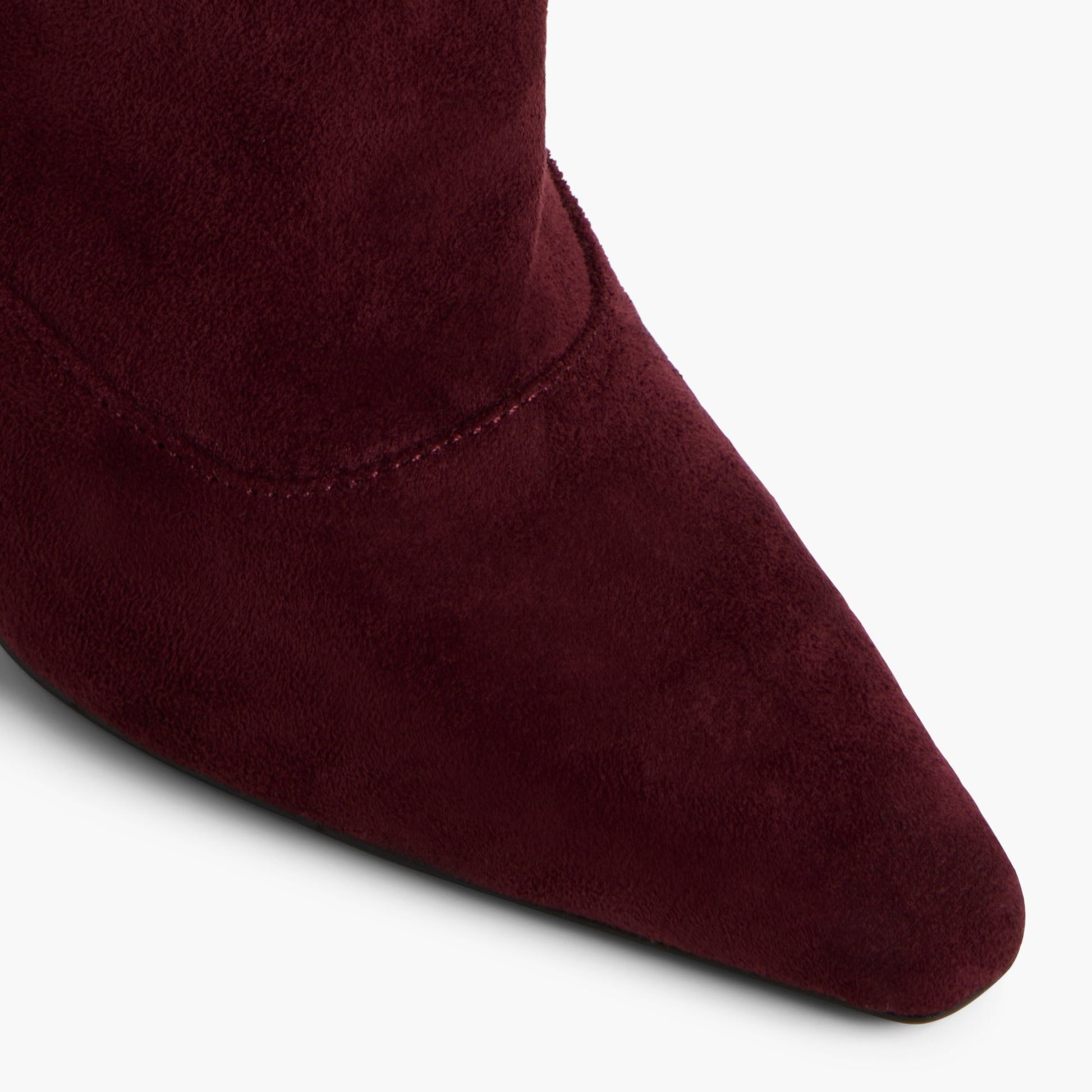 Close-up of the Bordo Charrlotte Knee-High Boots