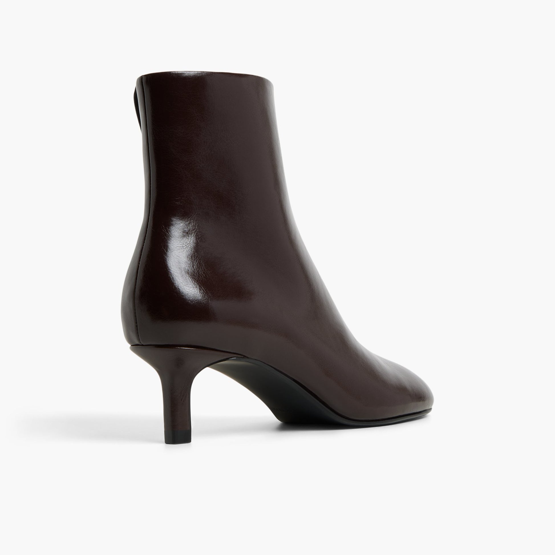 Three-quarter angle of Dark brown Eveii Ankle Boots's back side