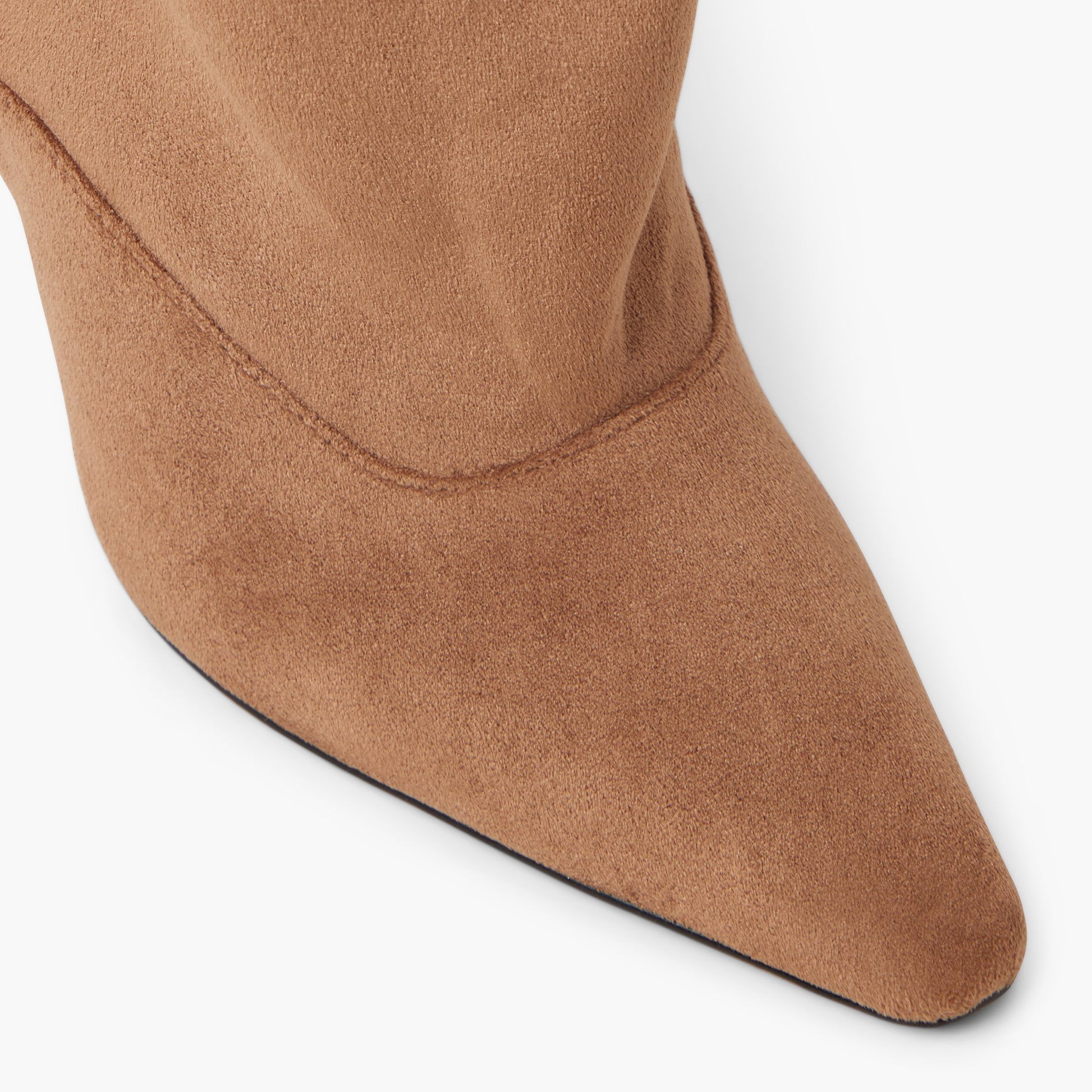 Close-up of the Light Brown Charrlotte Knee-High Boot