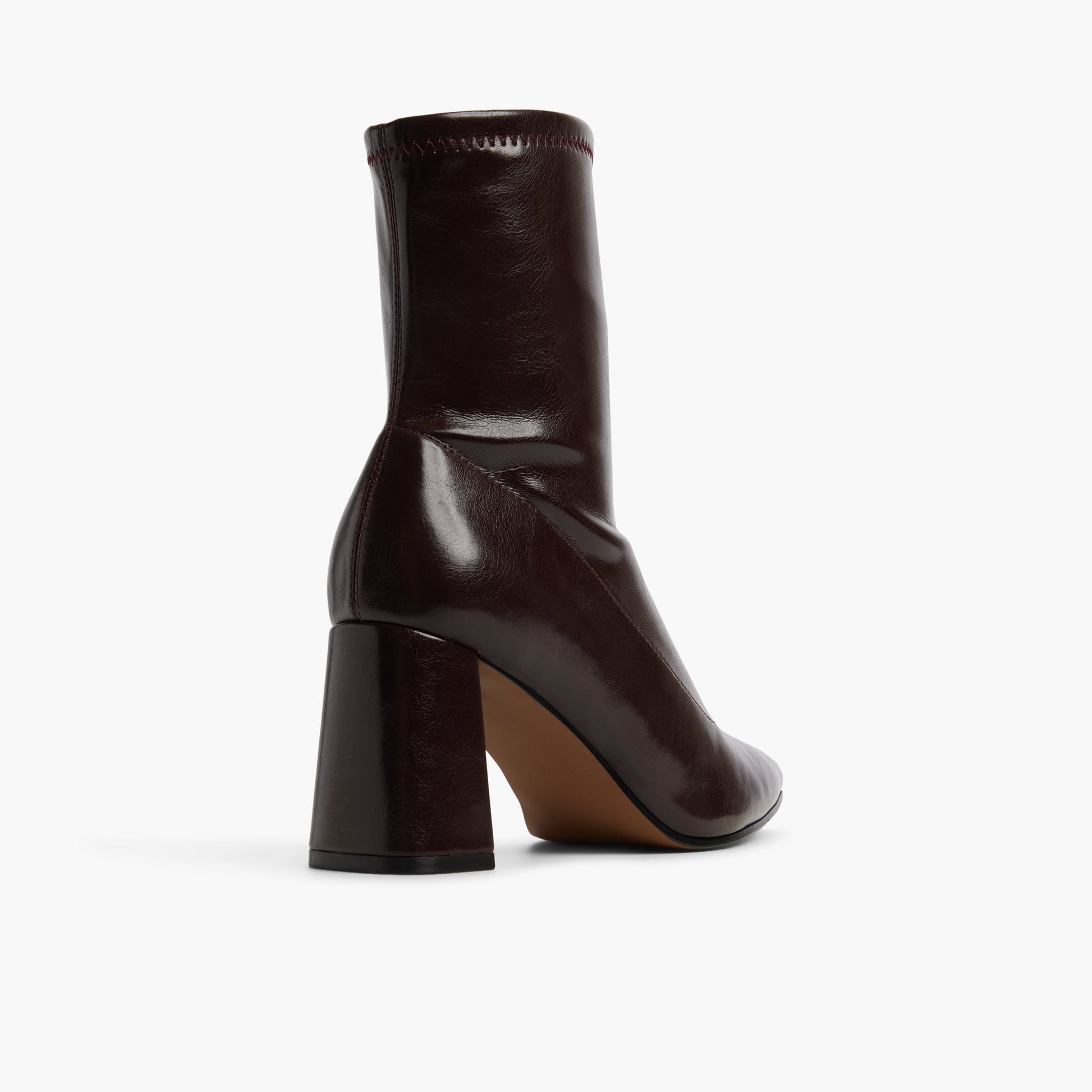 Three-quarter angle of Dark Brown Elaraa Ankle Boots's back side