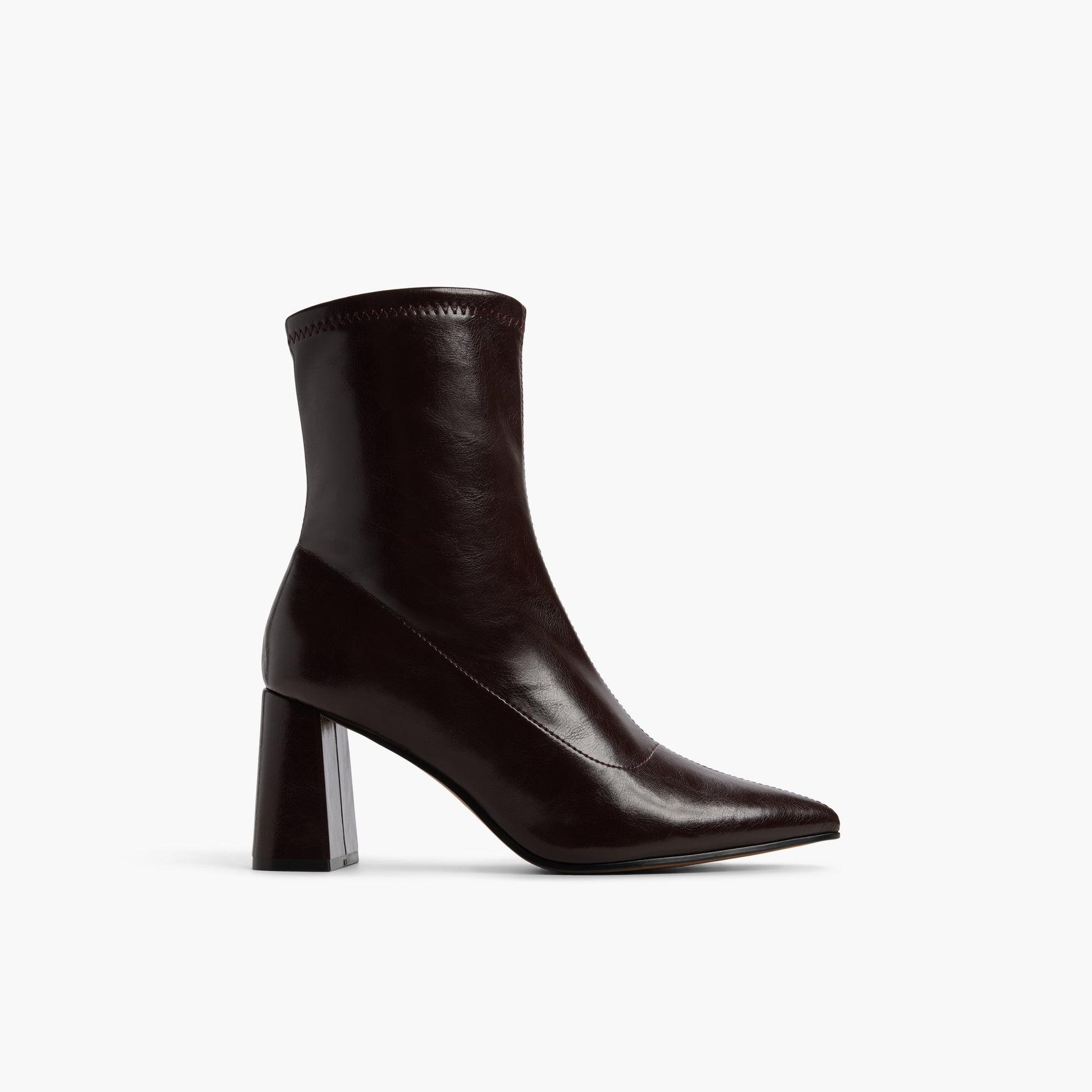 Main View of Dark Brown Elaraa Ankle Boots for Womens