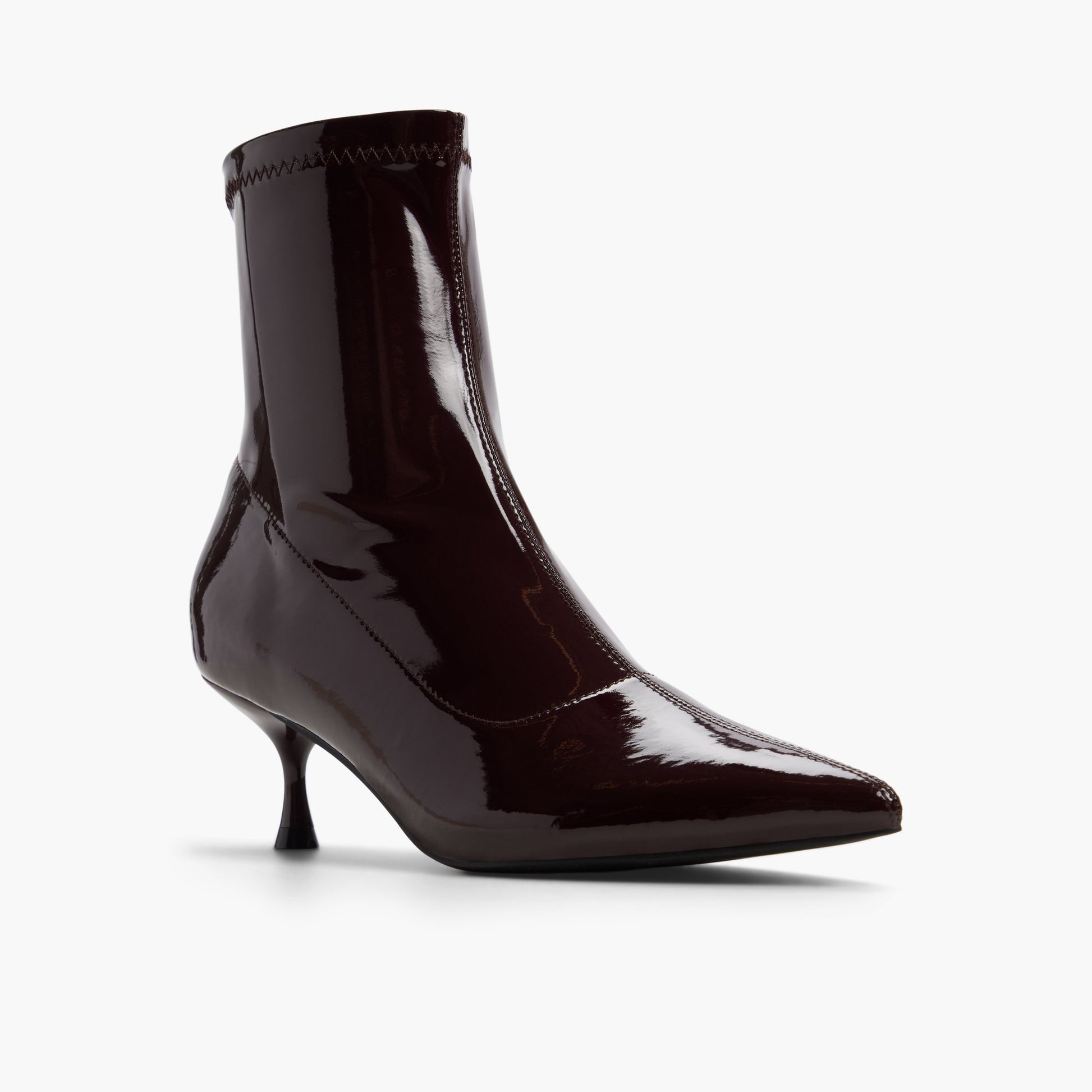 Three-quarter angle of Bordo Ellyy Ankle Boots's front side