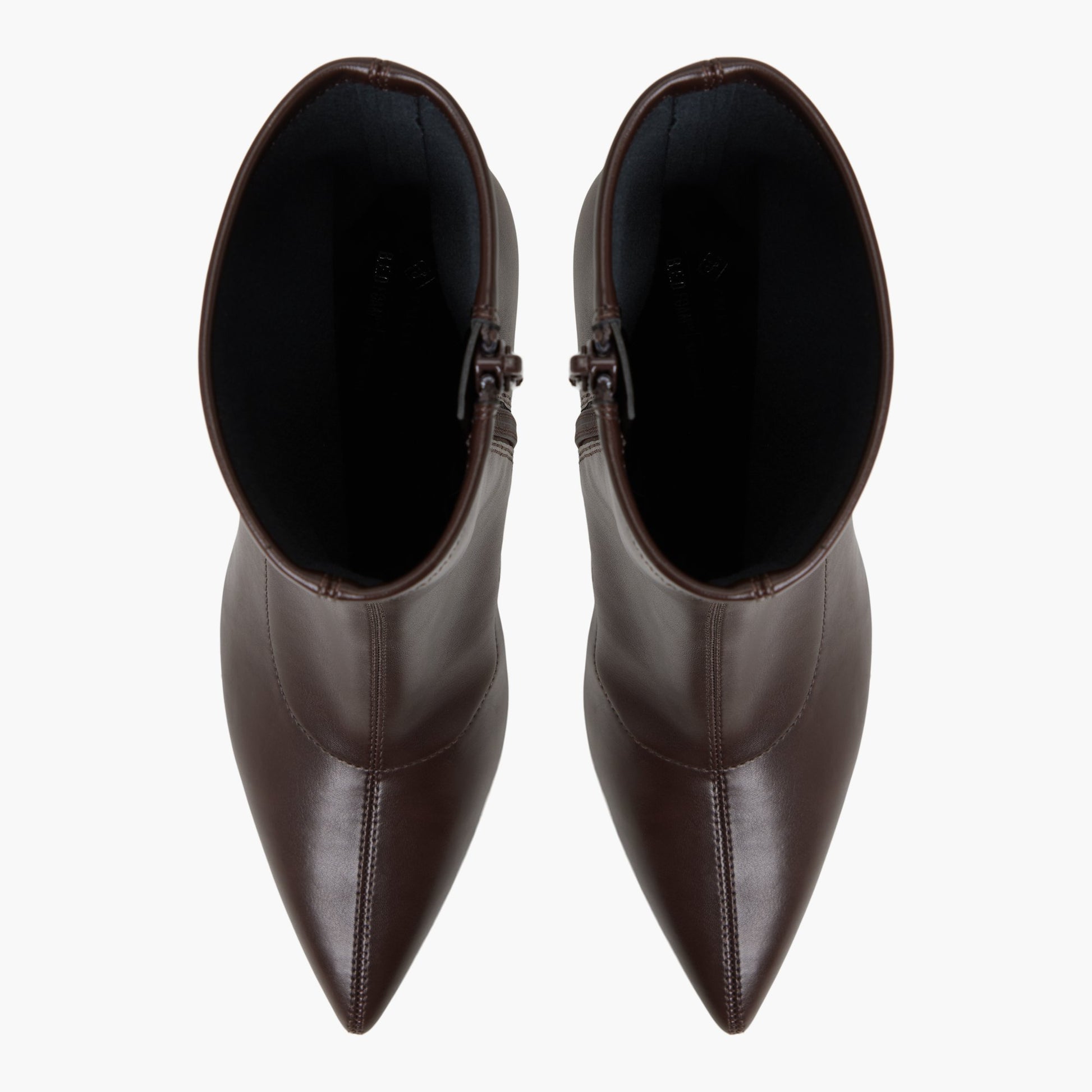 Top-down view of the Other Brown Sabreena Ankle Boots