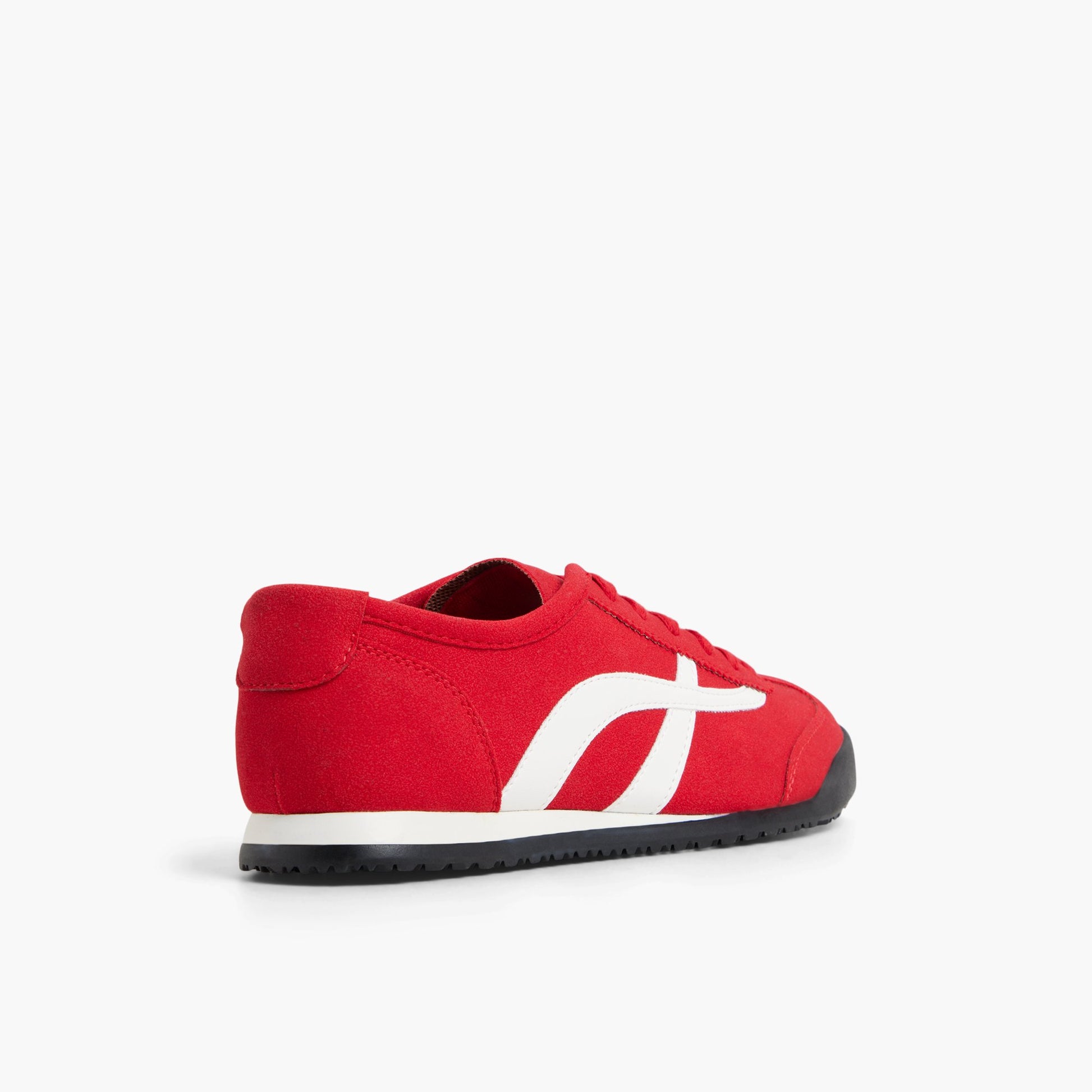 Three-quarter angle of Red Beaa Low-top Sneakers's back side