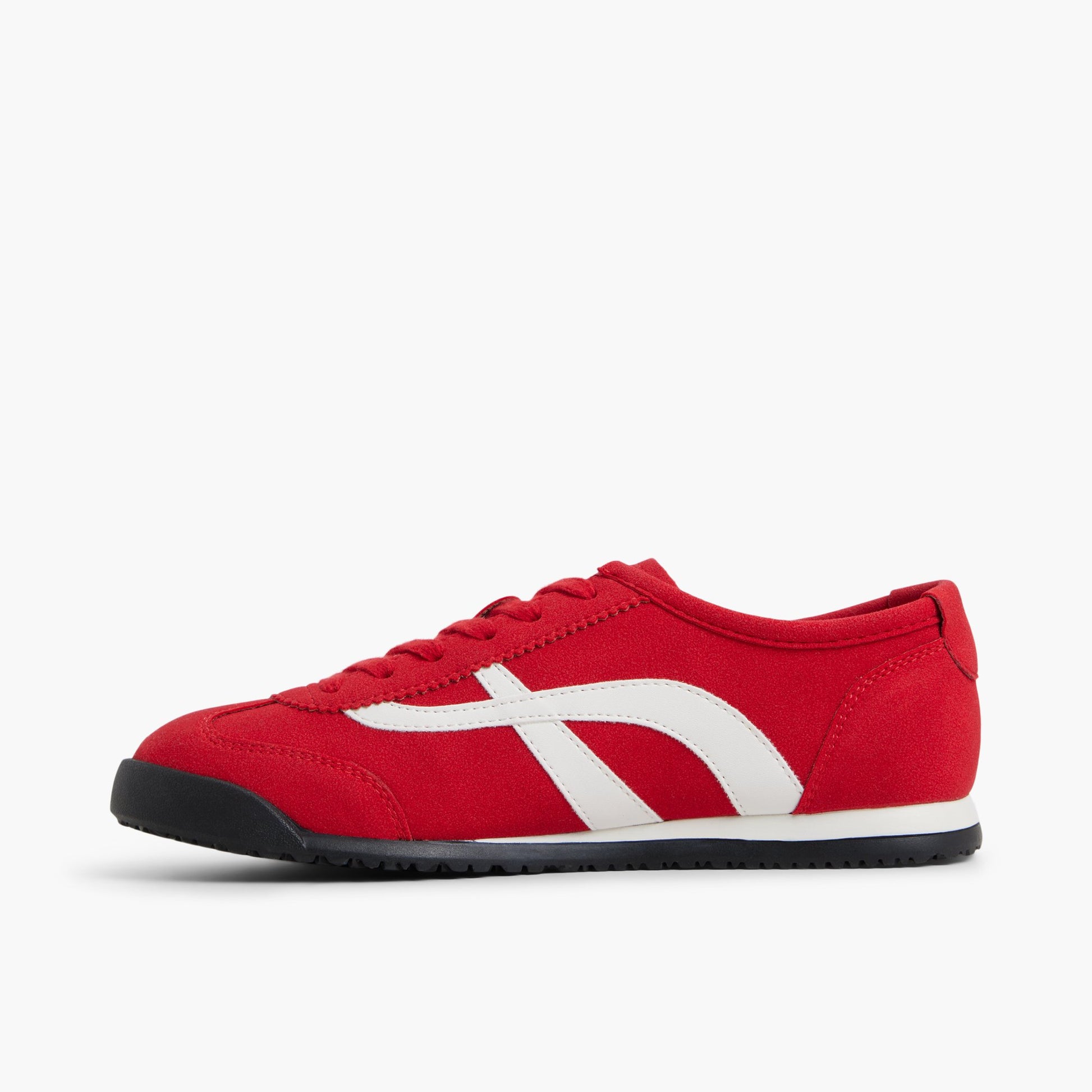 Side view of Red Beaa Low-top Sneakers
