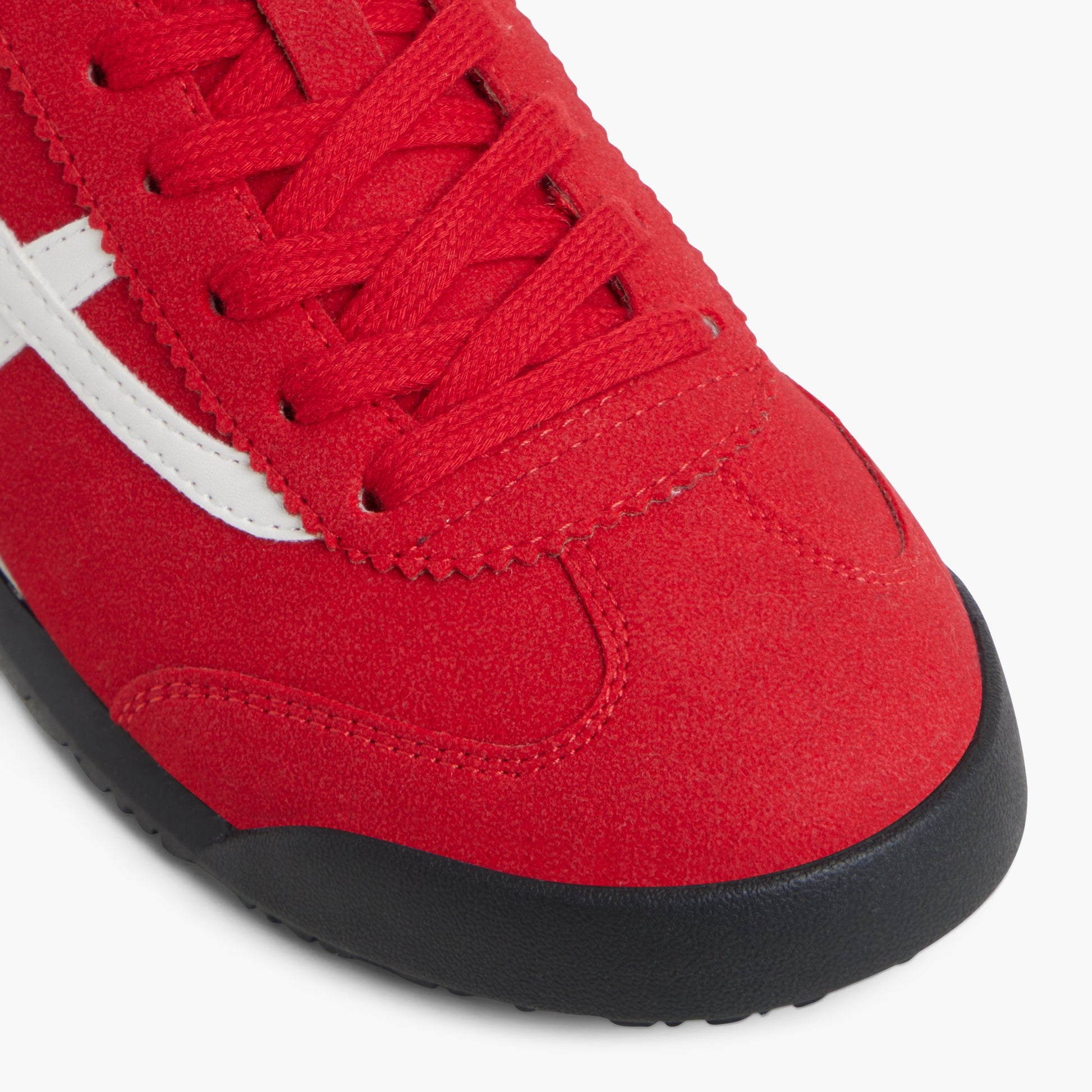 Close-up of the Red Beaa Low-top Sneakers