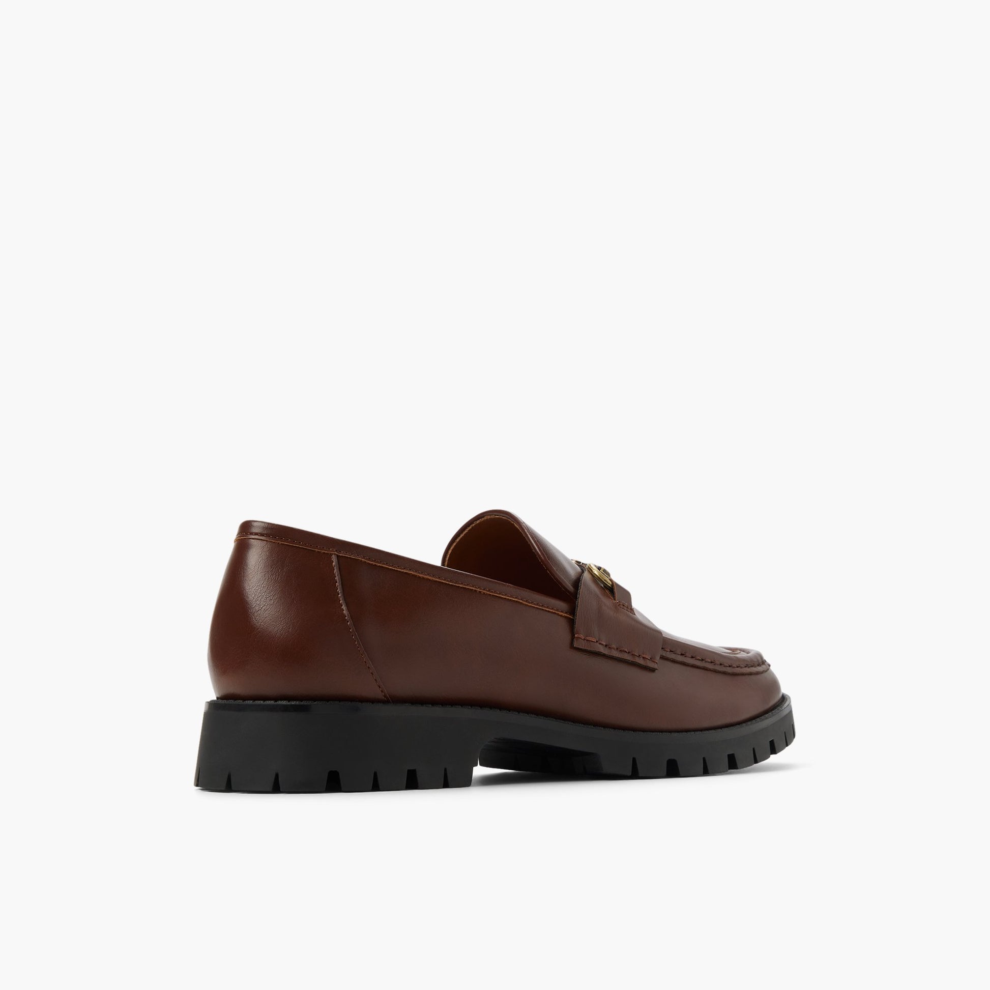 Three-quarter angle of Cognac Eldridge Loafers's back side
