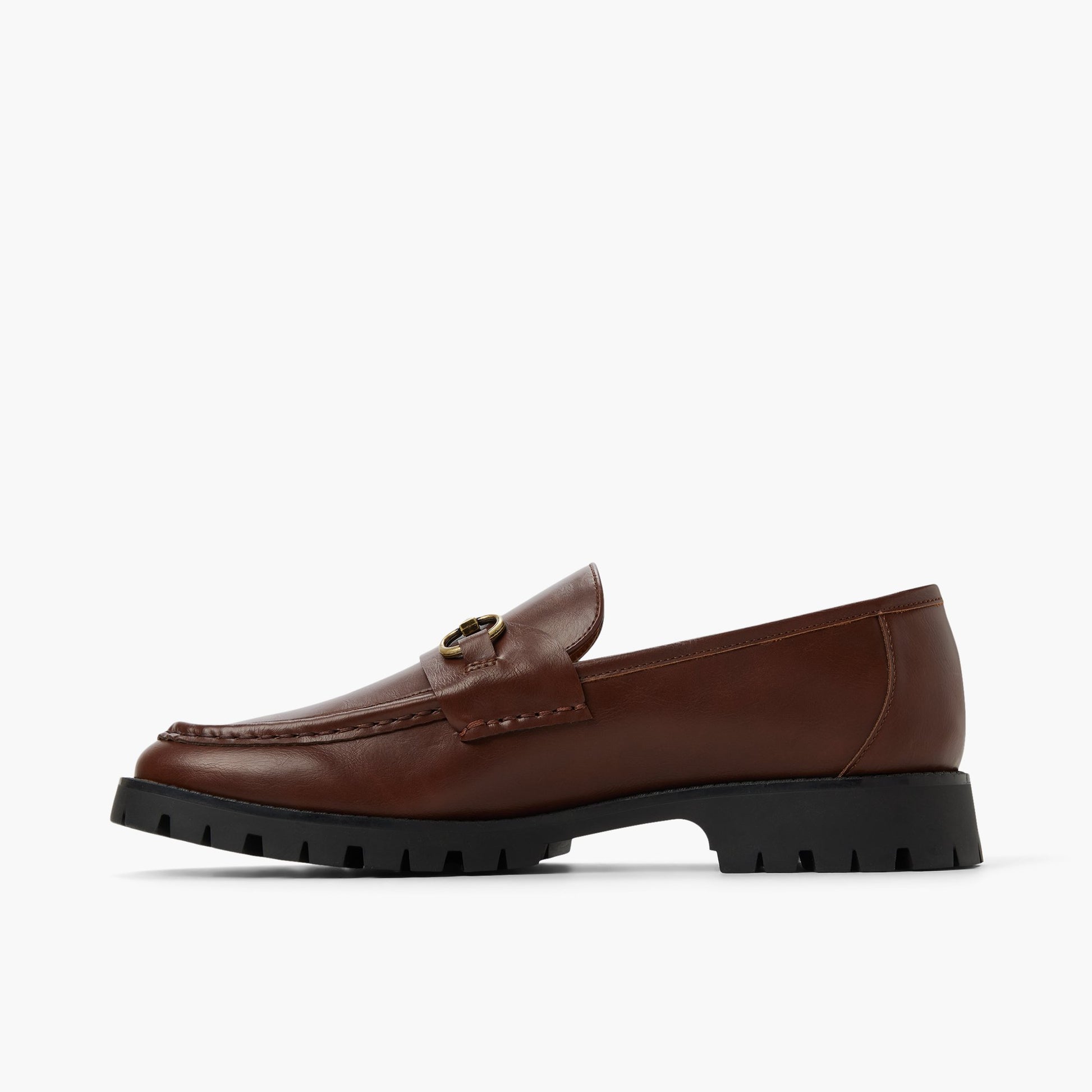 Side view of Cognac Eldridge Loafers