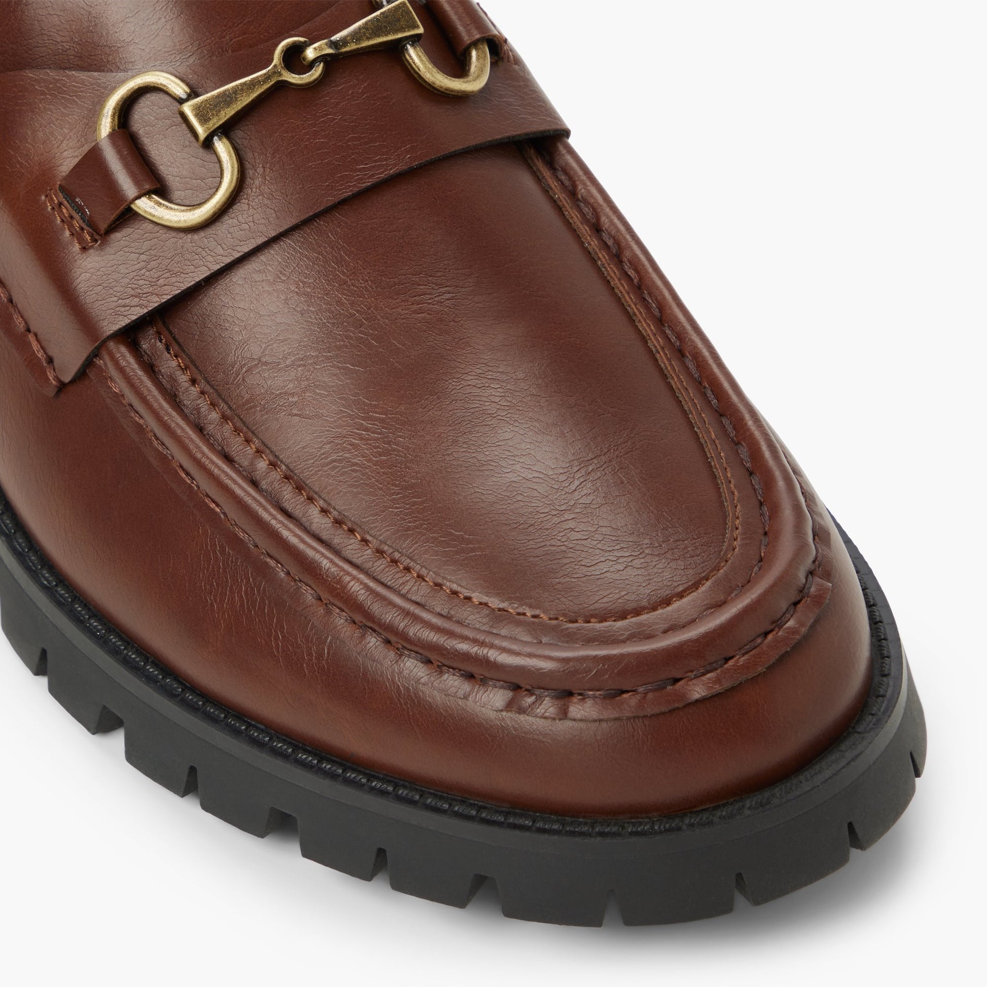 Close-up of the Cognac Eldridge Loafers