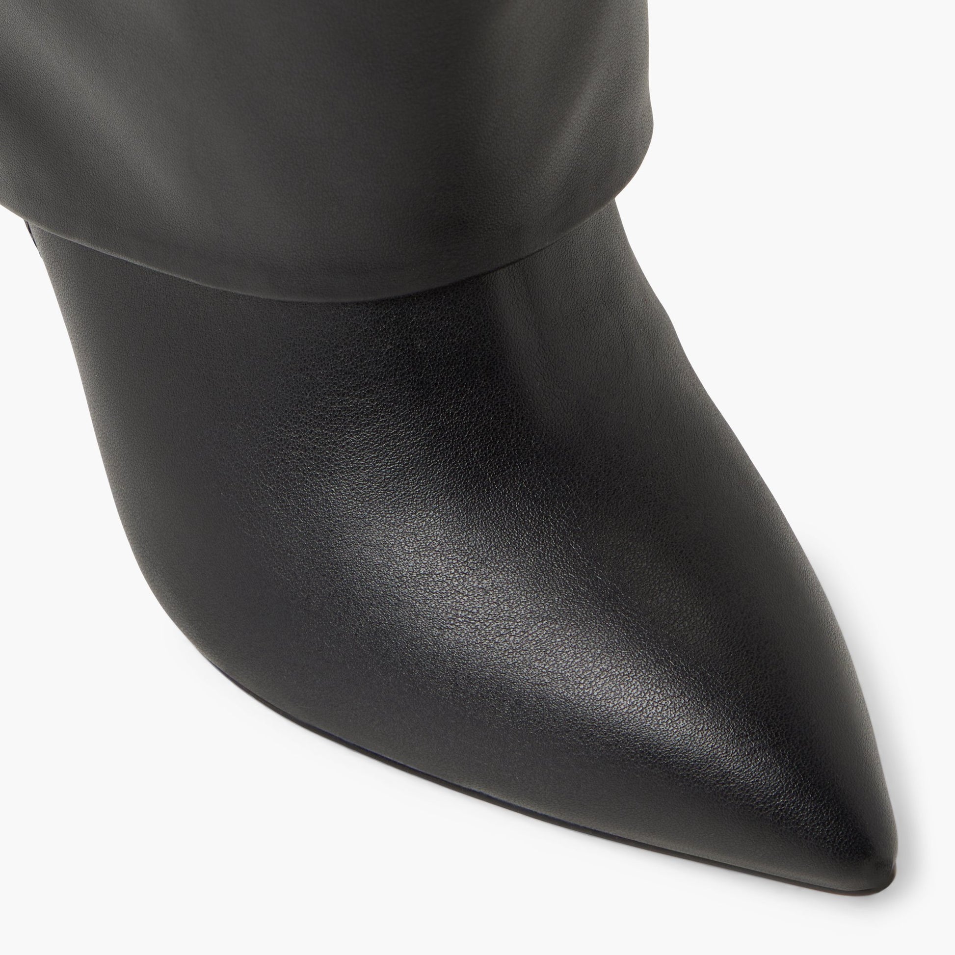 Close-up of the Black Toryy Knee-High Boots