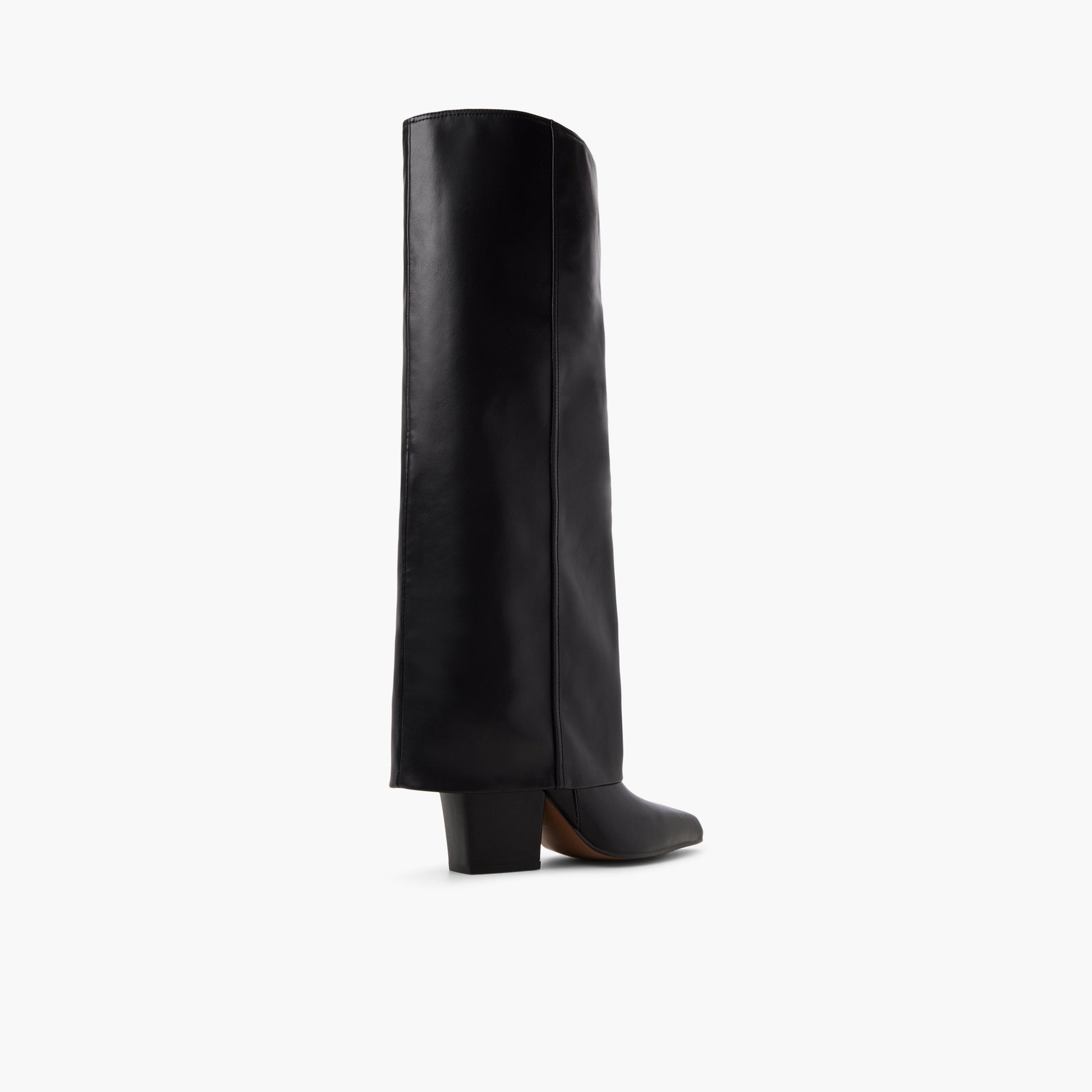 Test FR:Three-quarter angle of Noir Savanahh Bottes hautes's back side