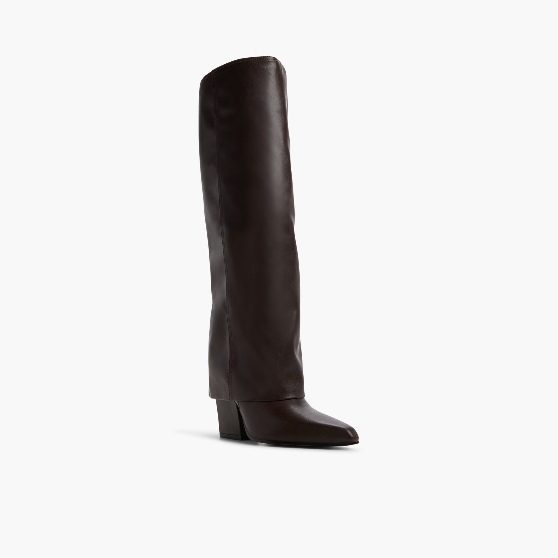 Three-quarter angle of Other Brown Savanahh Knee-High Boots's front side