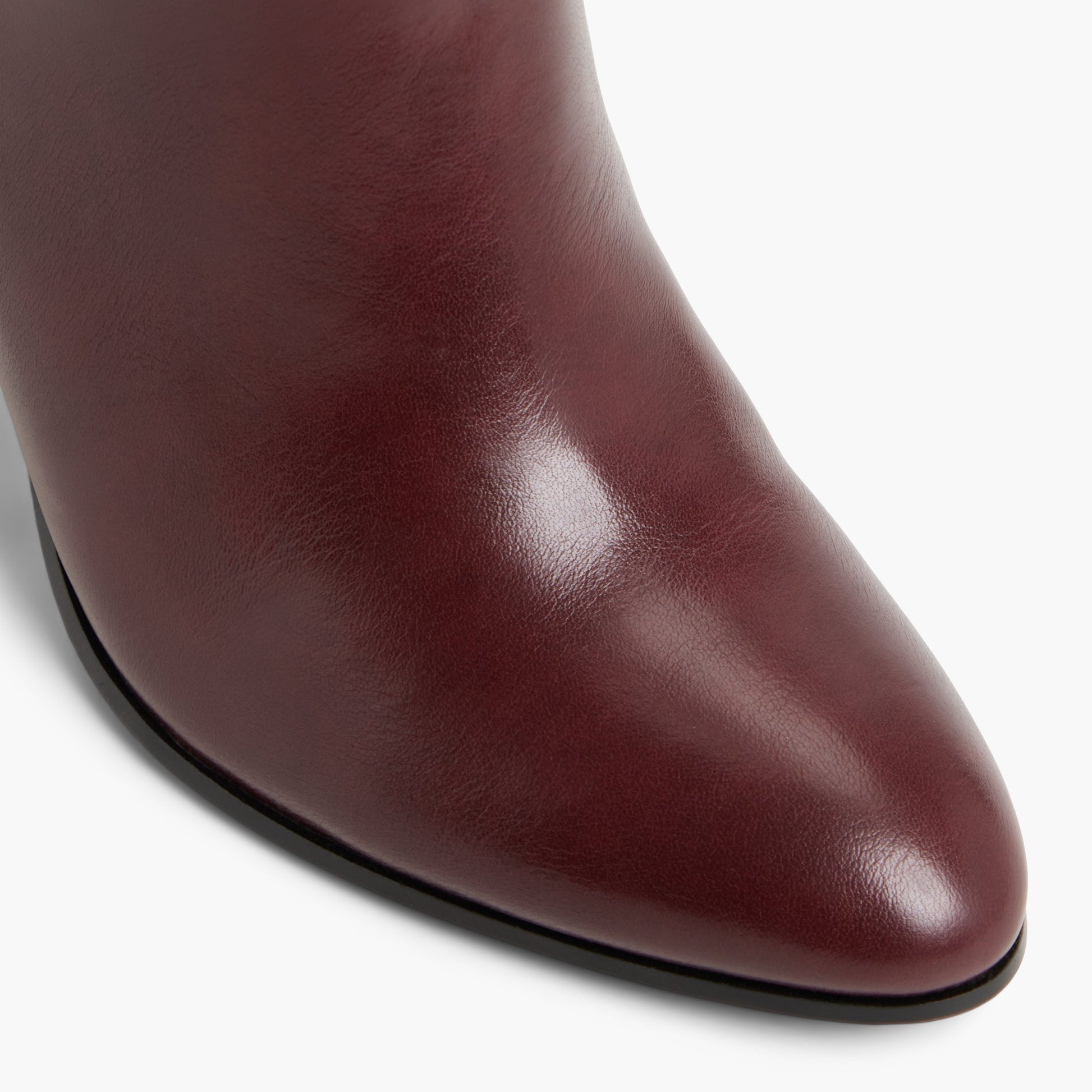 Close-up of the Bordo Xeniaa Thigh-High Boots