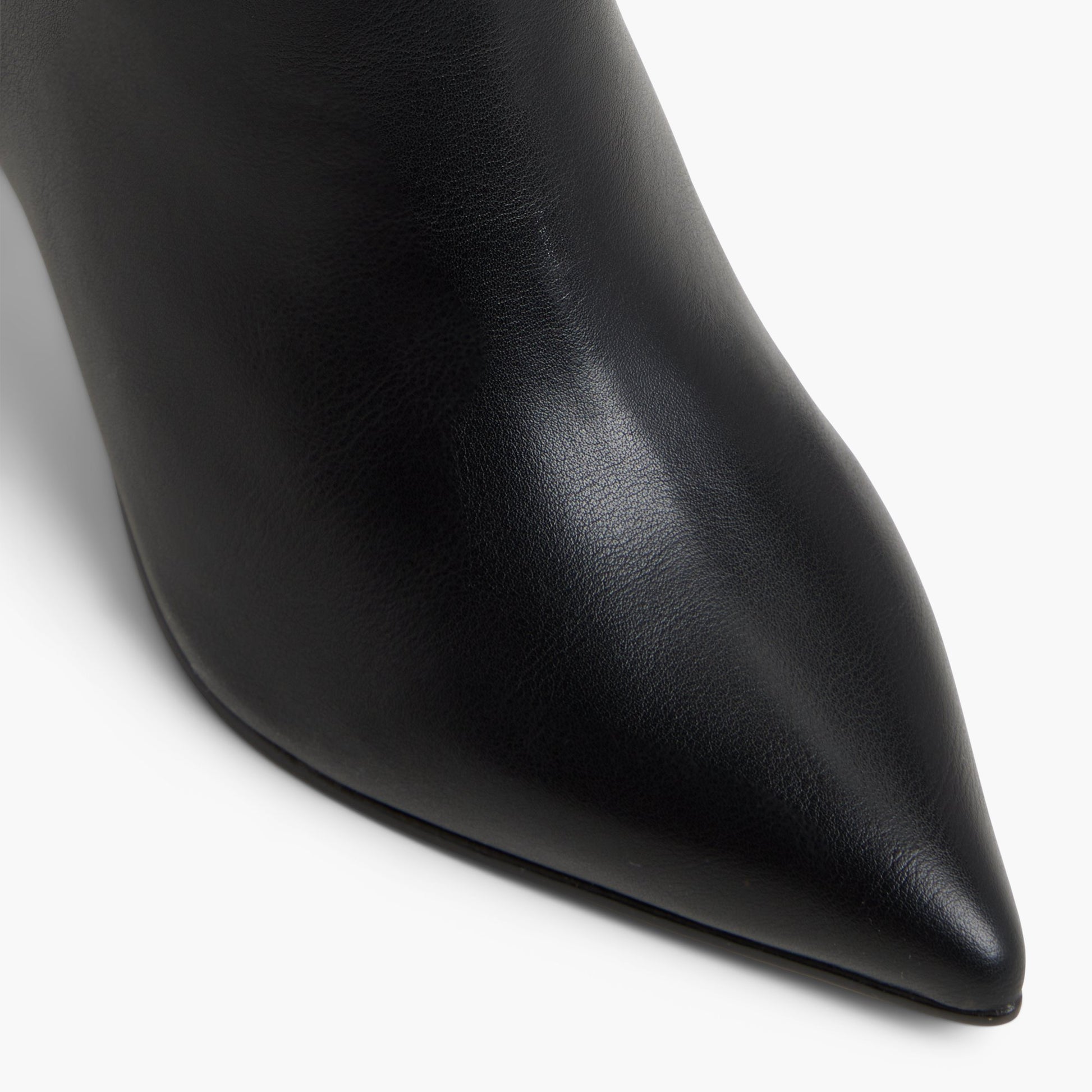 Close-up of the Black Biancaah Thigh-High Boots