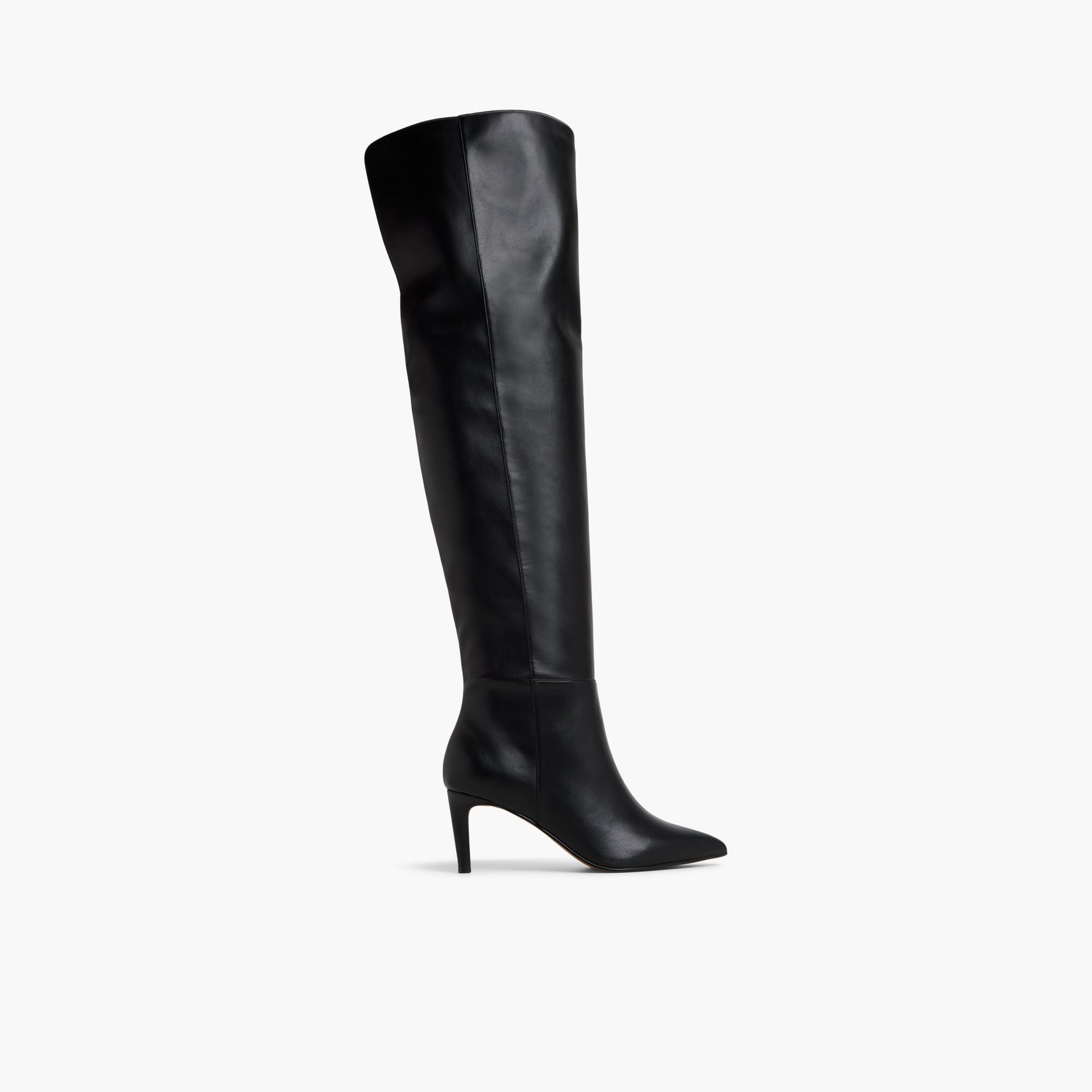 Main View of Black Biancaah Thigh-High Boots for Womens