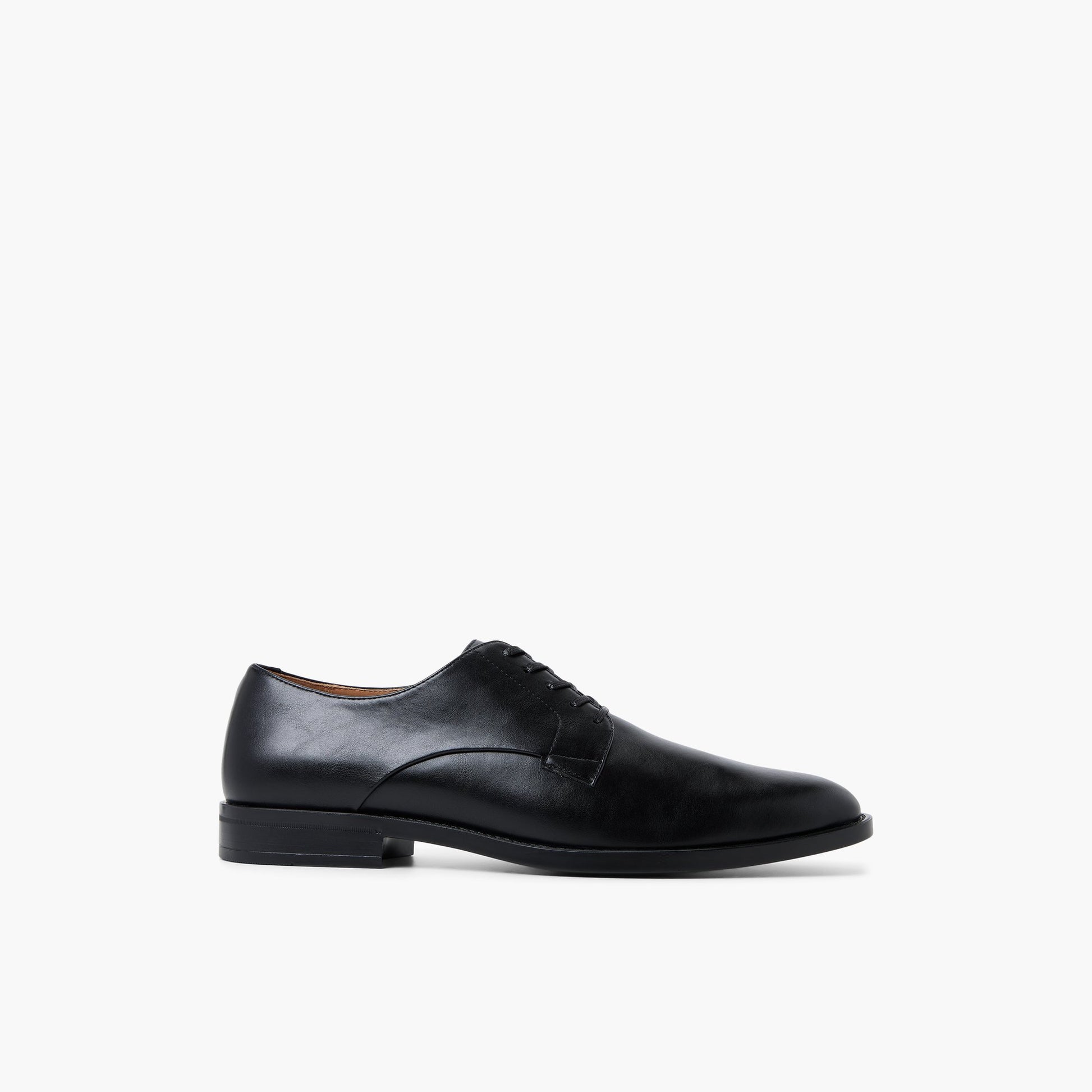 Main View of Black Grandfield Derby Shoes for Mens