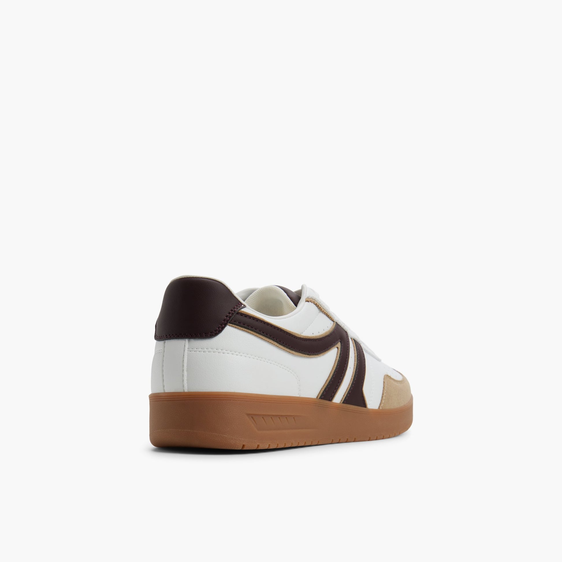 Three-quarter angle of White Sunda Low-top Sneakers's back side
