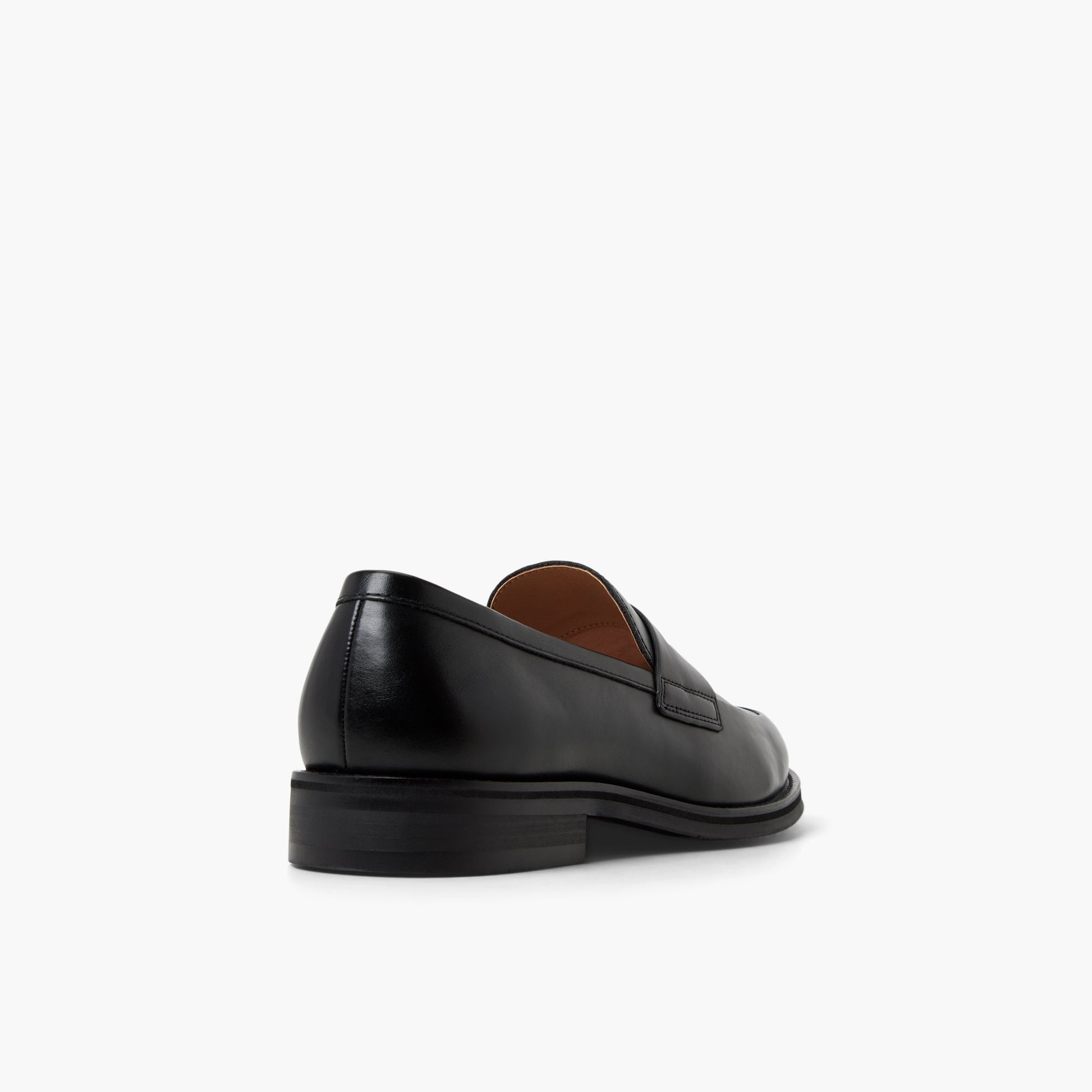 Three-quarter angle of Black Pollard Loafers's back side