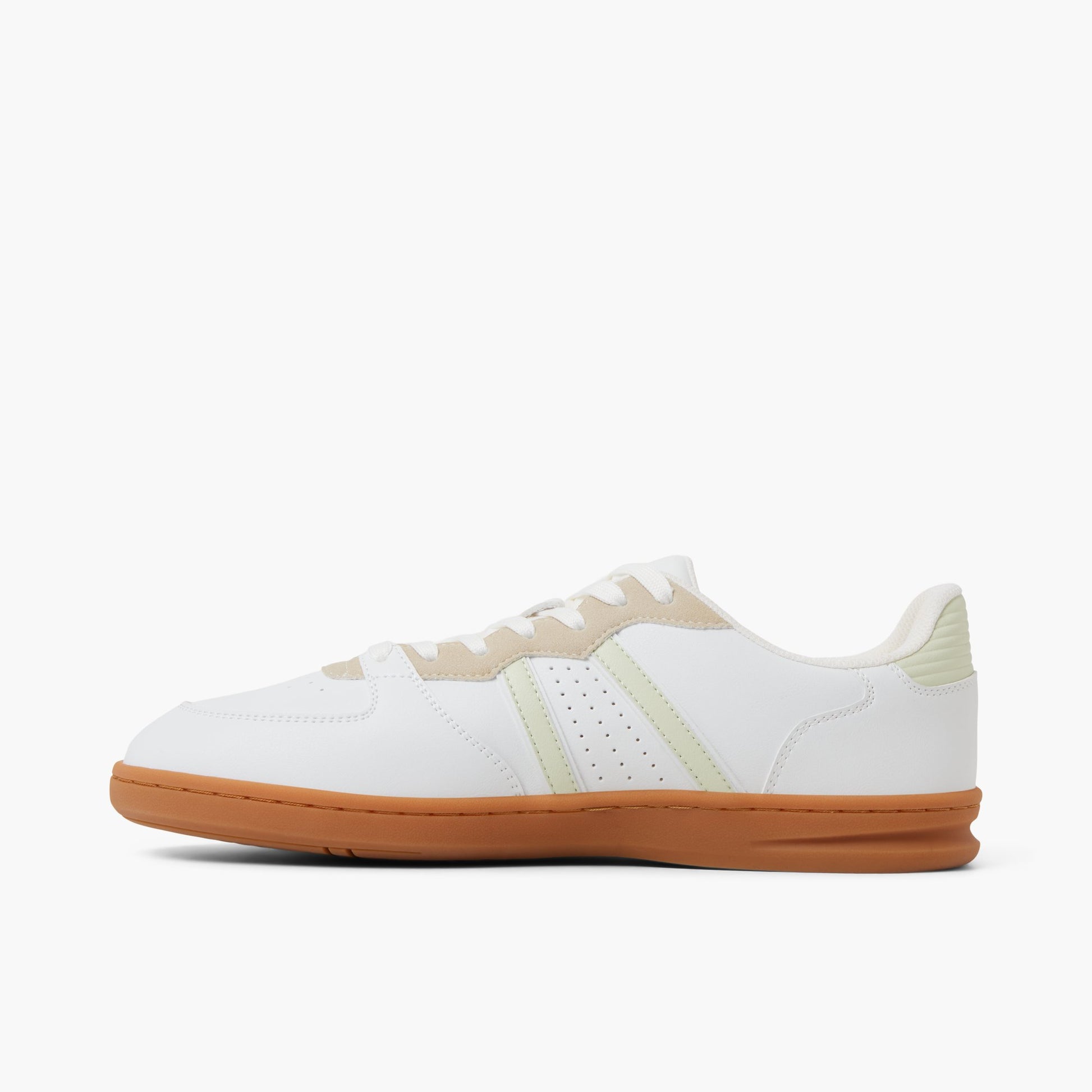 Side view of White Yoshida Low-top Sneakers