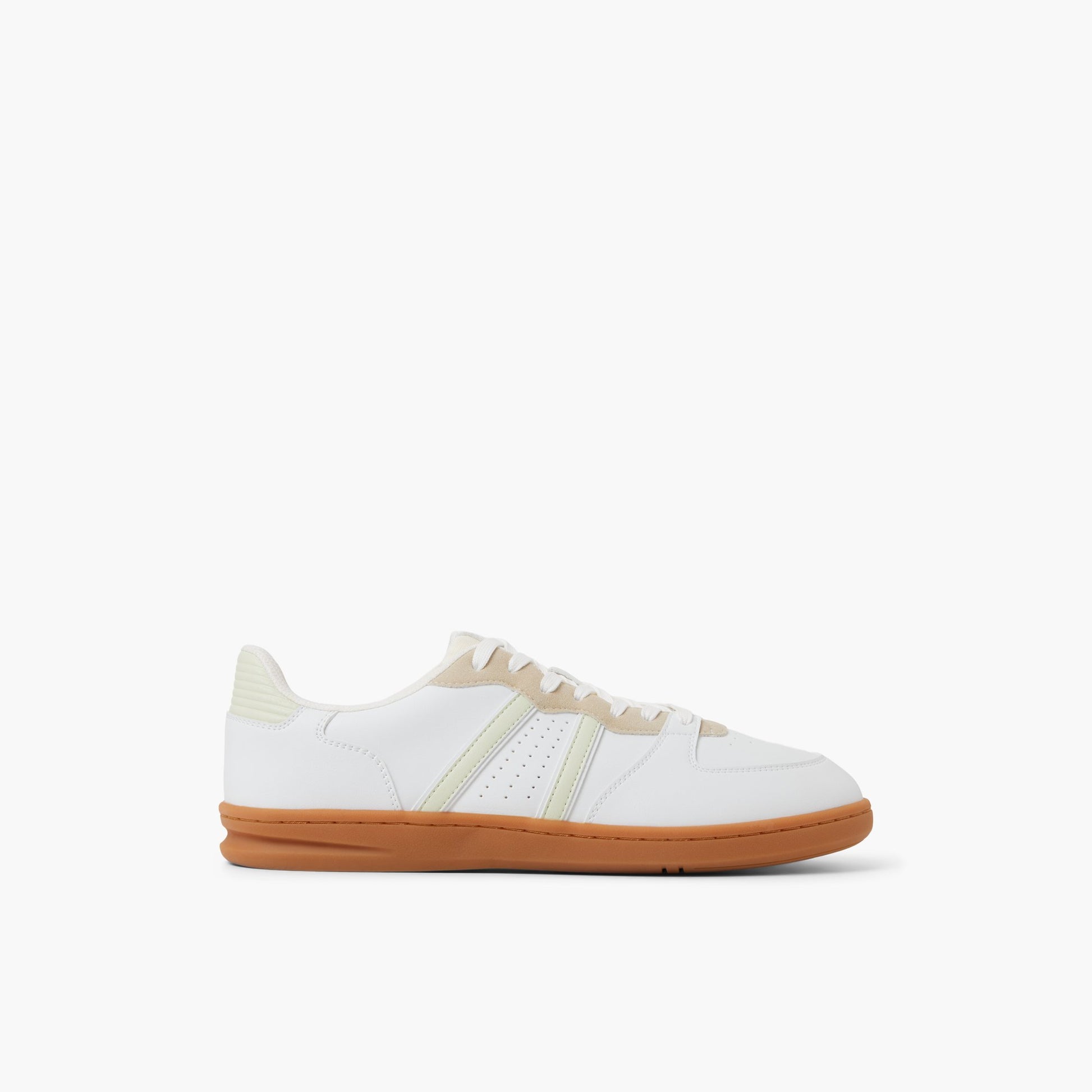 Main View of White Yoshida Low-top Sneakers for Mens