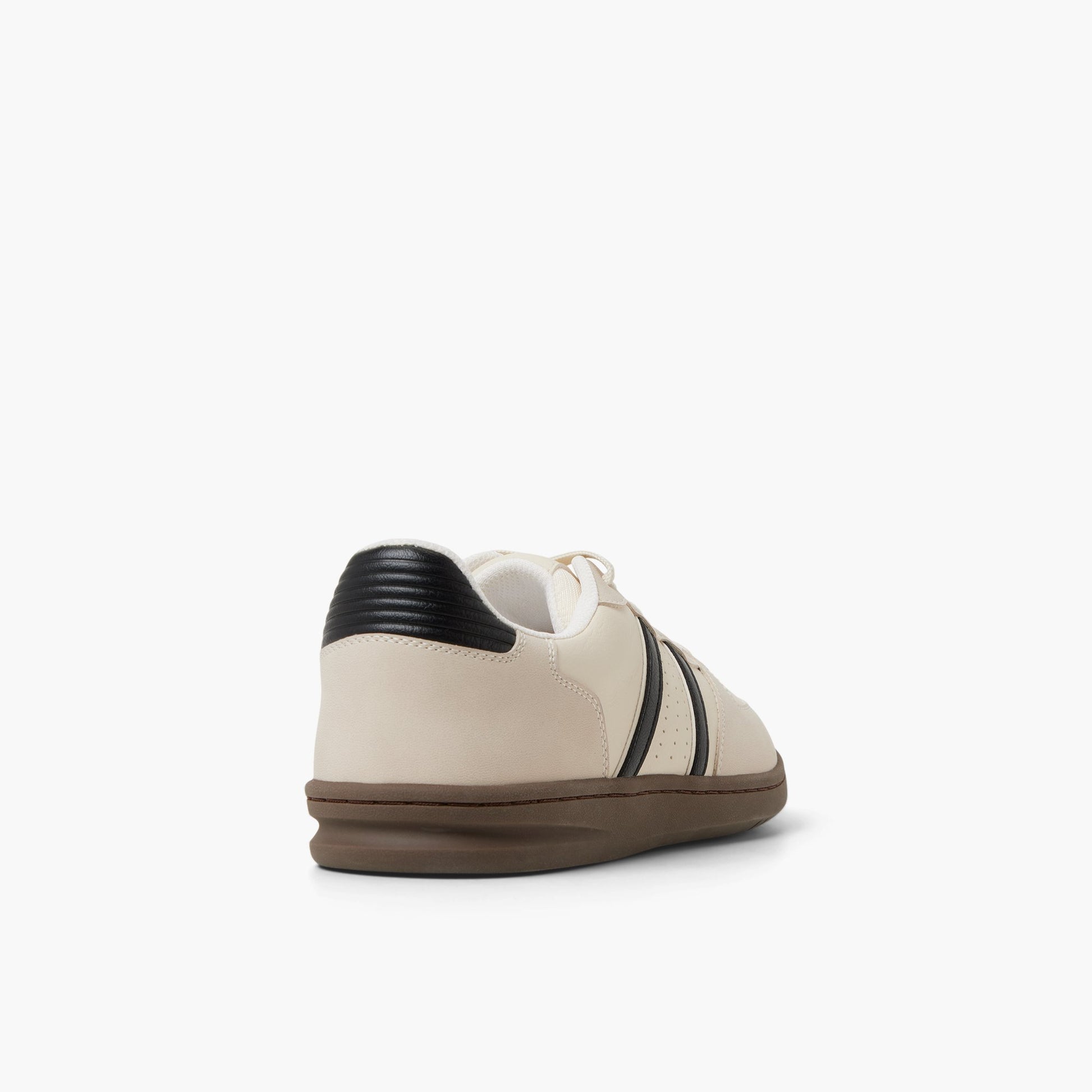 Three-quarter angle of Black Combo Yoshida Low-top Sneakers's back side